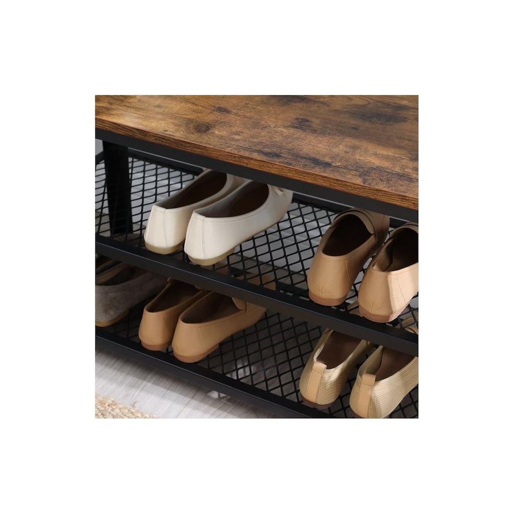 VASAGLE Schuhregal »aus Holz und Metall 73 x 45 cm«