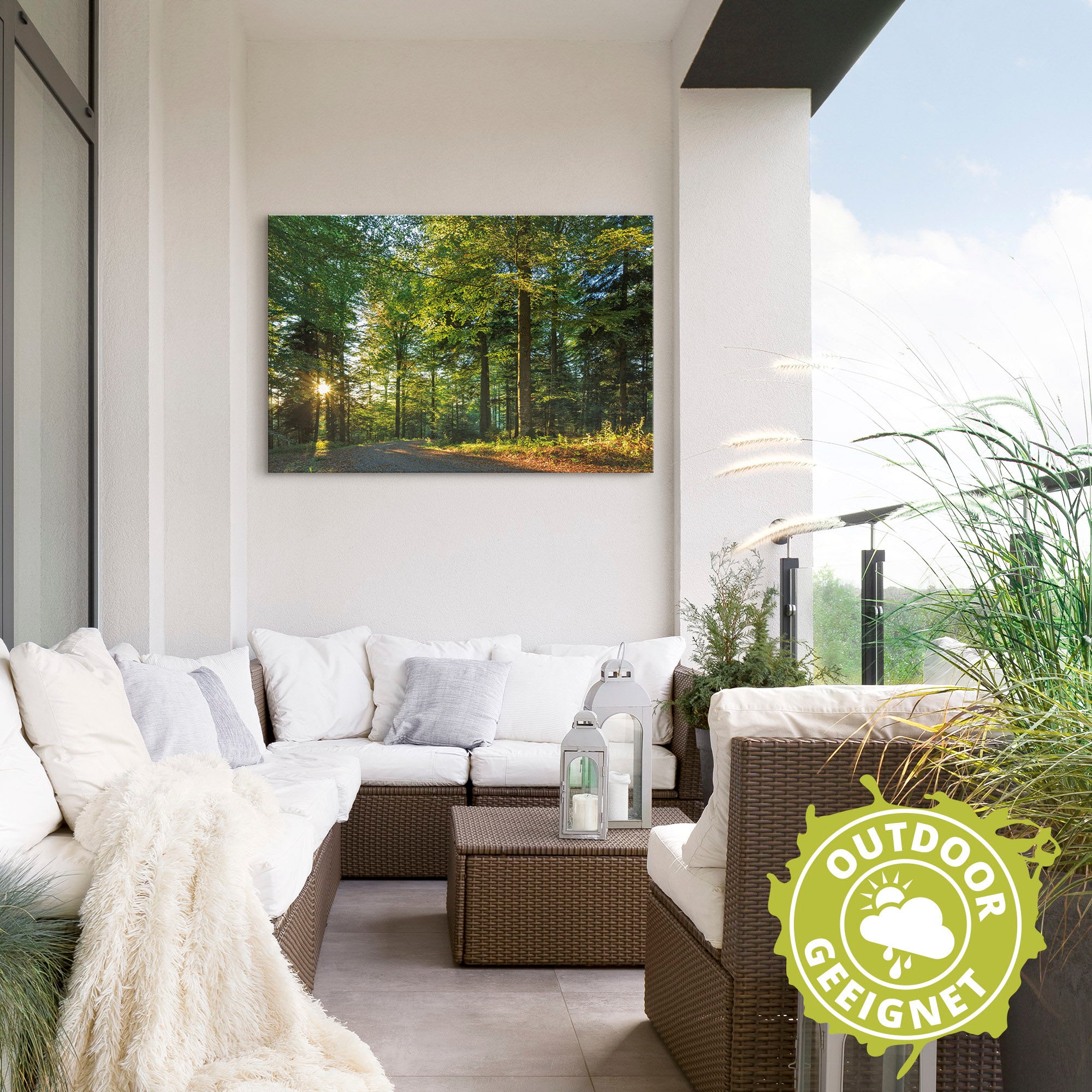 Artland Wandbild »Waldweg im Romantischen Schwarzwald«, Waldbilder, (1 St.), als Alubild, Outdoorbild, Leinwandbild, Wandaufkleber, versch. Grössen
