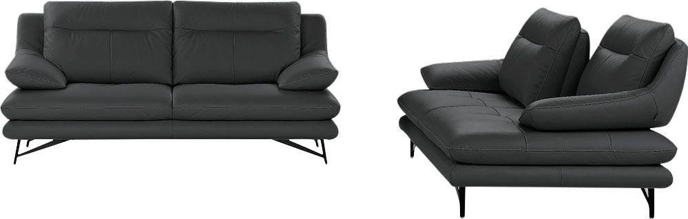 CALIA ITALIA 3-places »Cezanne, italienisches Design trifft erstklassigen Sitzkomfort, Leder« Edles Designsofa in besonders langlebigen & pflegeleichten Lederarten