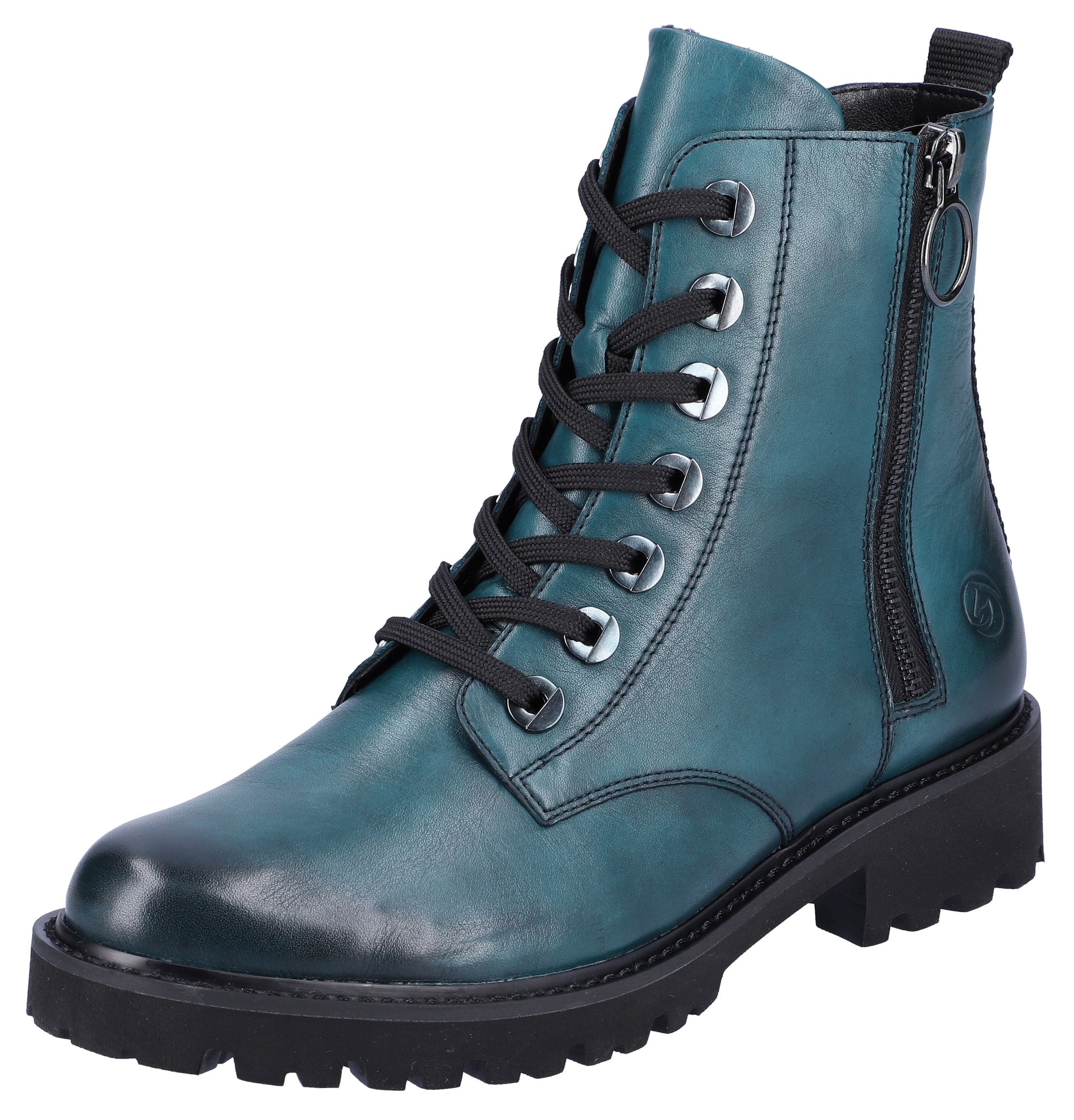 Image of Remonte Schnürstiefelette Blockabsatz, Stiefelette, Schnürboots, im modischen Used Look
