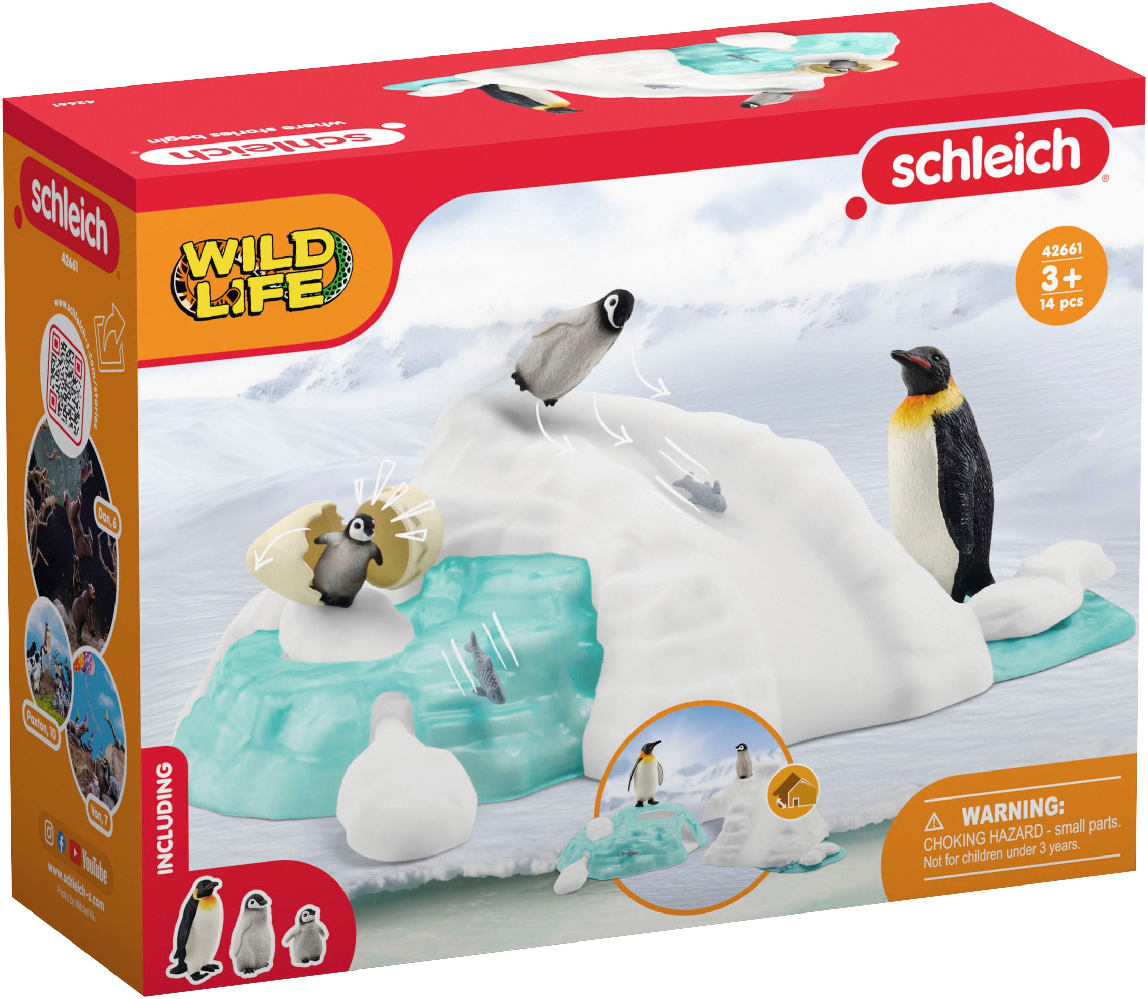 Schleich® Spielfigur »WILD LIFE, Pinguin-Familienspass (42661)«