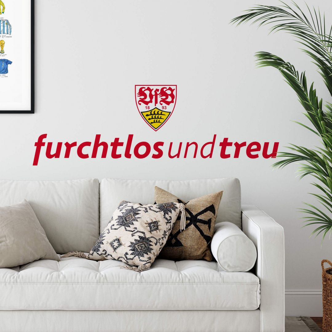 Wall-Art Wandtattoo »Fussball VfB Stuttgart jetzt Logo« kaufen