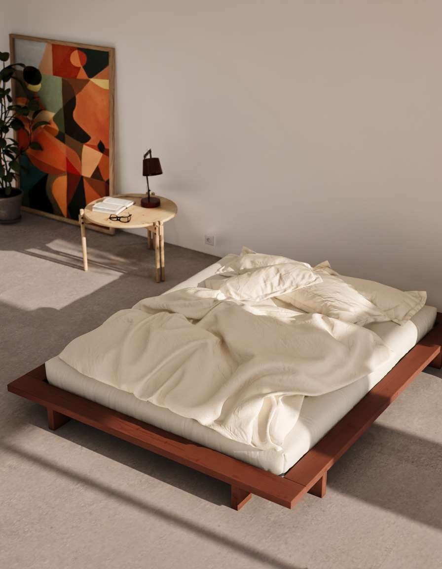 Image of Karup Design Futonbett "Bettgestell JAPAN BED Futonbett aus FSC-zertifiziertem Massivholz" Mit Lattenrost, zeitlos, bequem & in mehreren Farben und Grössen erhältlich