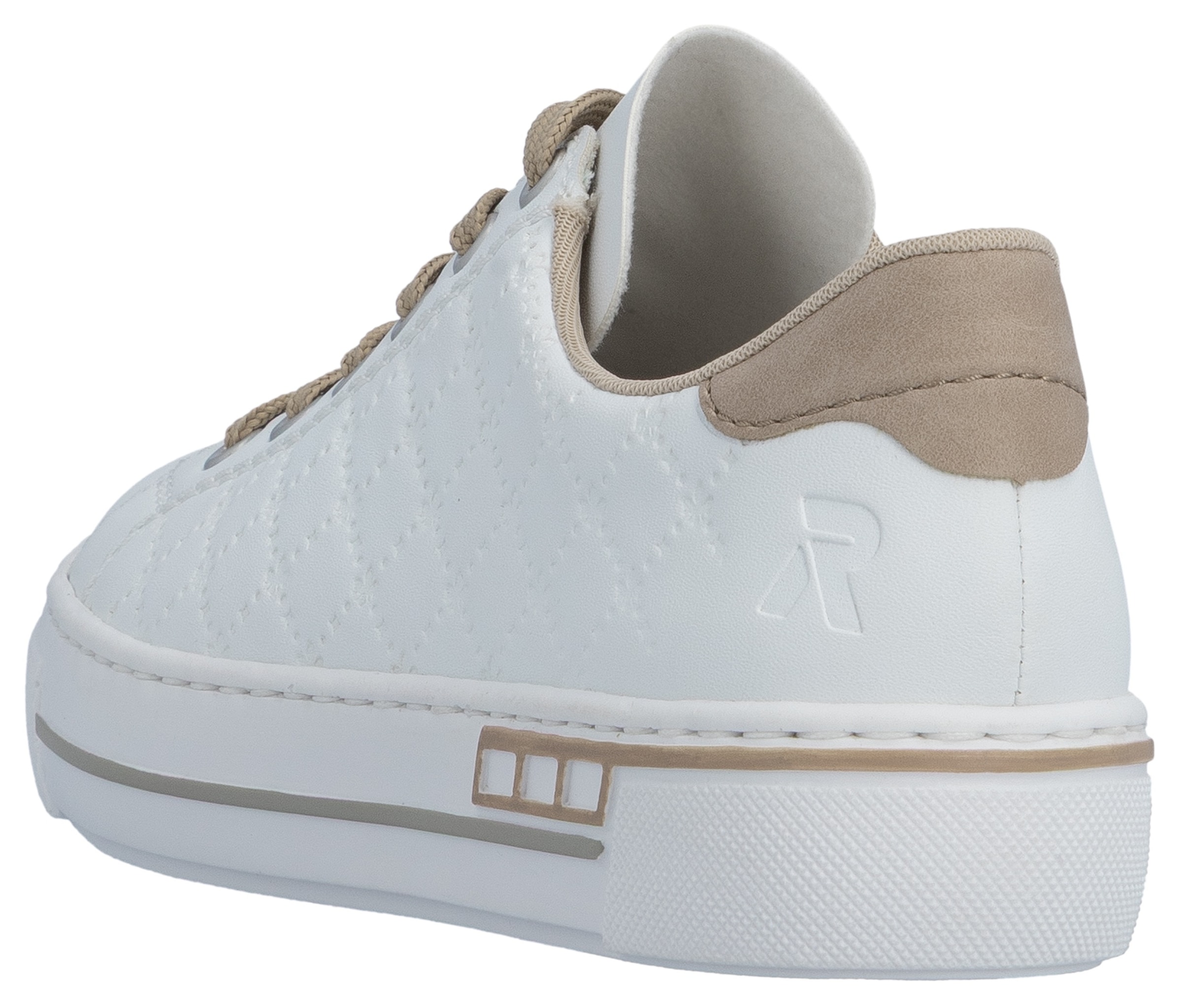 Rieker Baskets à plateforme  harmonischen Kontrastdetails, Freizeitschuh, Halbschuh, Schnürschuh