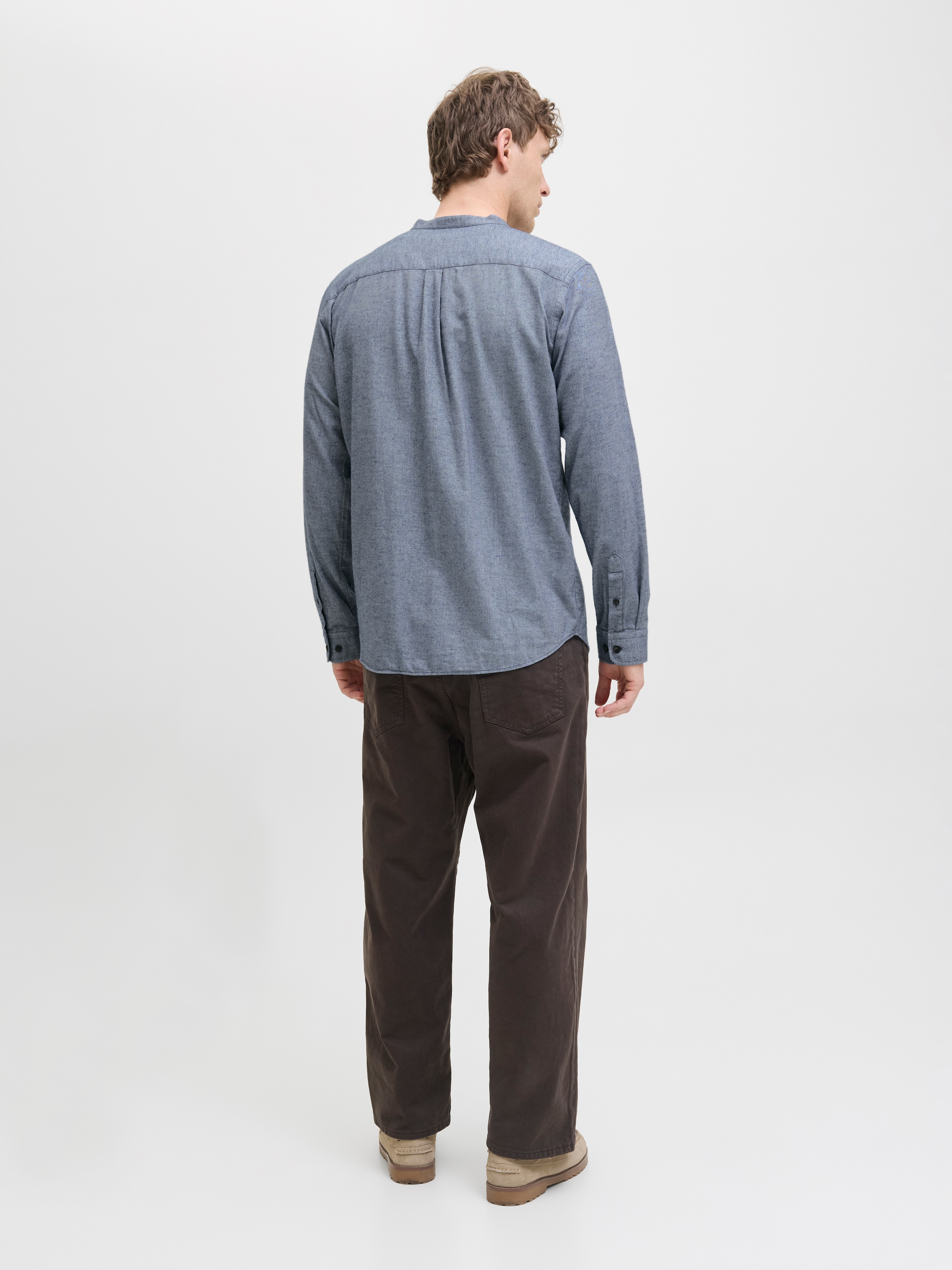 Jack & Jones Langarmhemd »JJEBAND MELANGE SHIRT L/S SN«