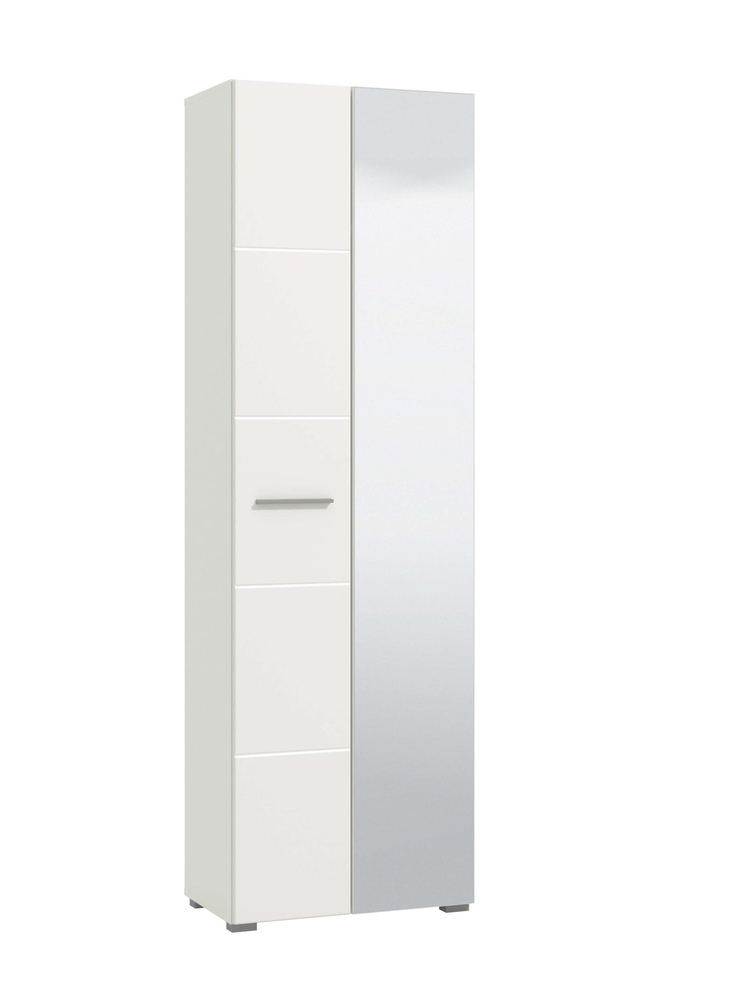 Image of Home affaire Garderobenschrank "Beny Kleiderschrank, Flurschrank mit einer Spiegeltür, Höhe 193 cm" Hochglanzfront, Spiegeltür, Breite 60 cm, ausziehbare Kleiderstange