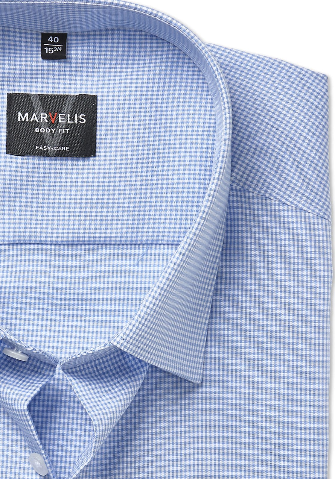MARVELIS Chemise à manches longues chemise business, coupe ajustée, facile à repasser