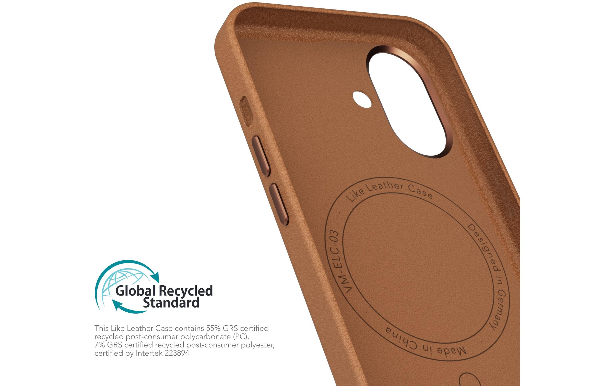 VONMÄHLEN Backcover »Like Leather iPhone 16 Plus«, Apple iPhone 16 Plus