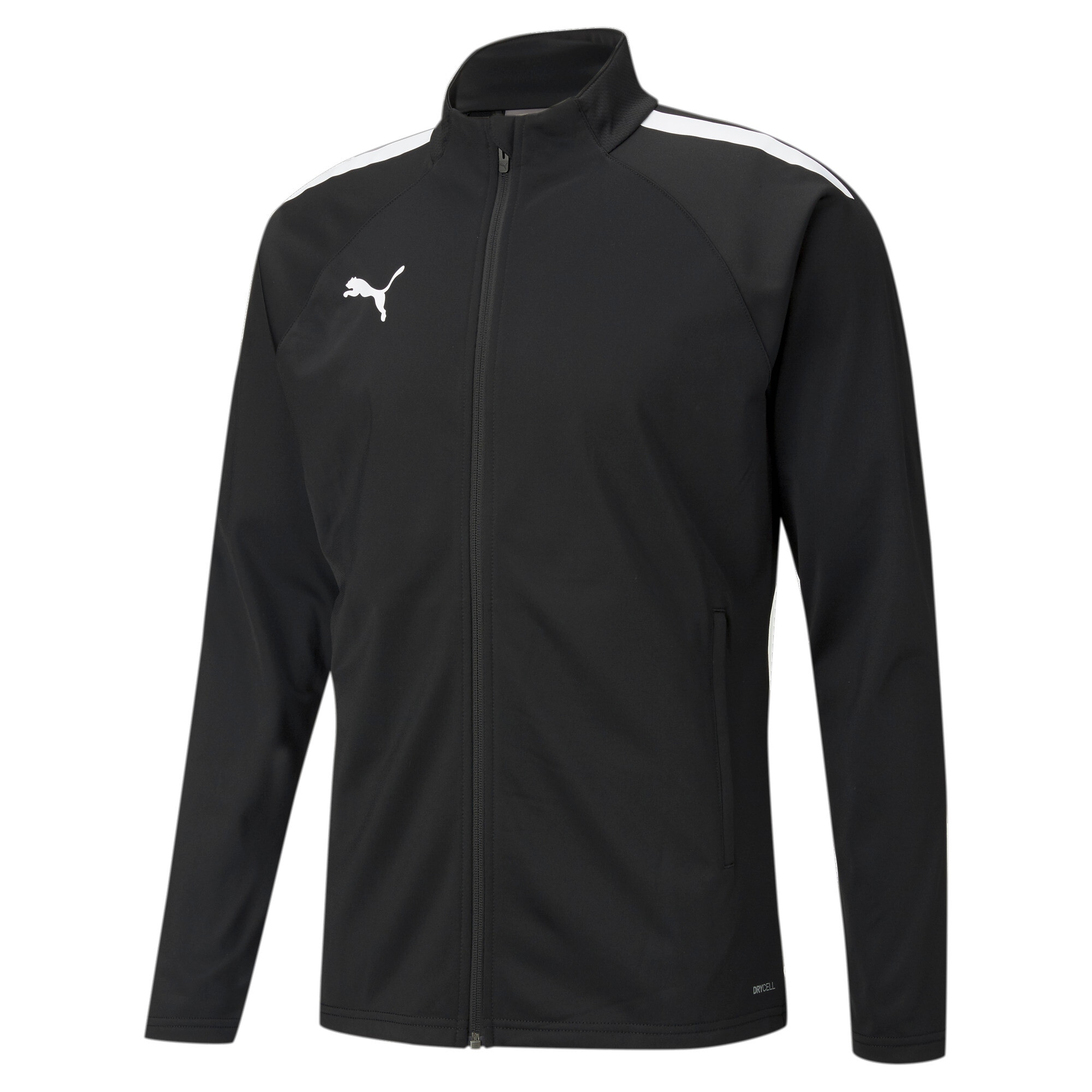 Image of PUMA Trainingsjacke "TEAMLIGA TRAINING JACKET" ohne Kapuze sportlicher Stehkragen, dryCELL Feuchtigkeitsmanagement