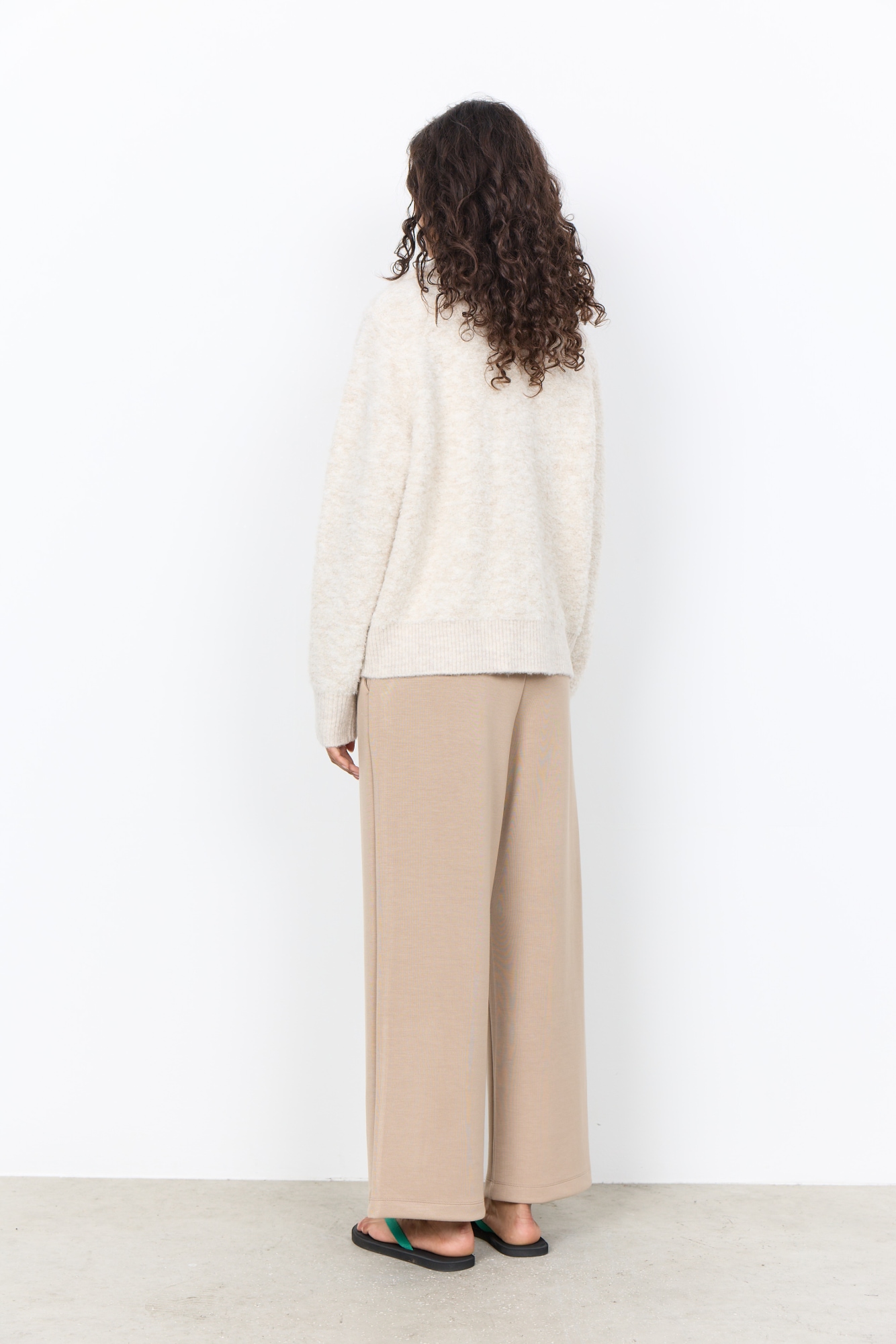 soyaconcept Veste en tricot »SC-VENCHE 4« Materialmix, mit Kragen und Reissverschluss, Eingrifftaschen
