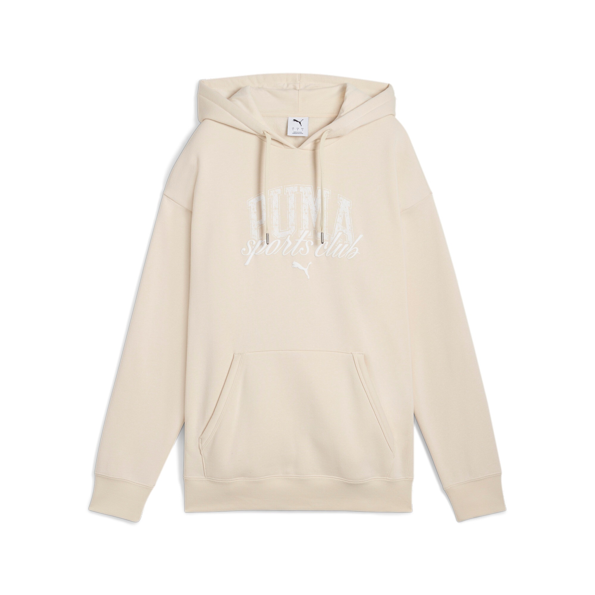 Image of PUMA Kapuzensweatshirt "CLASS RELAXED HOODIE FL", mit grafischem Gummidruck, mit verstellbarer Kapuze