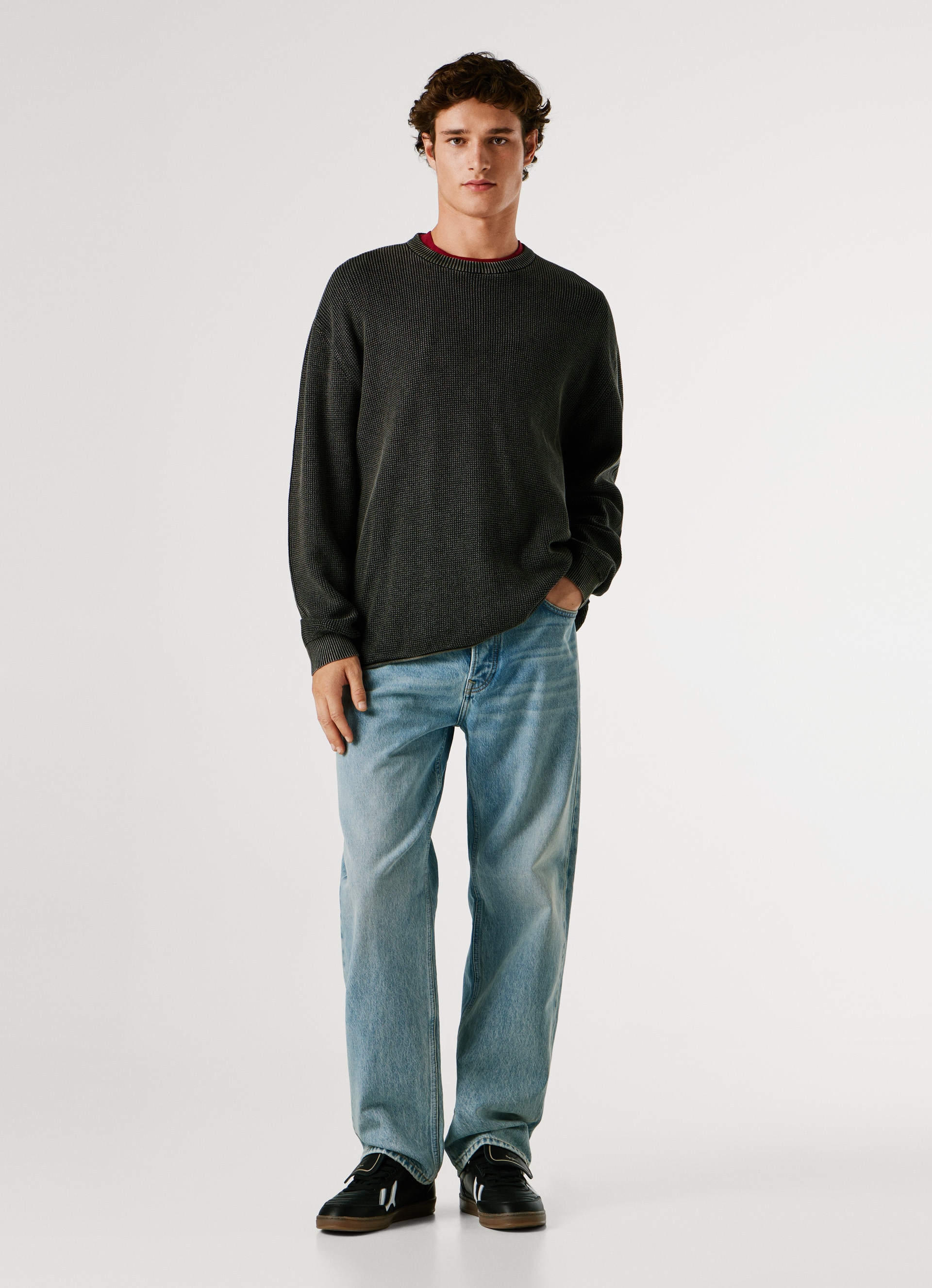 Pepe Jeans Pull en tricot »FRANK« meliert