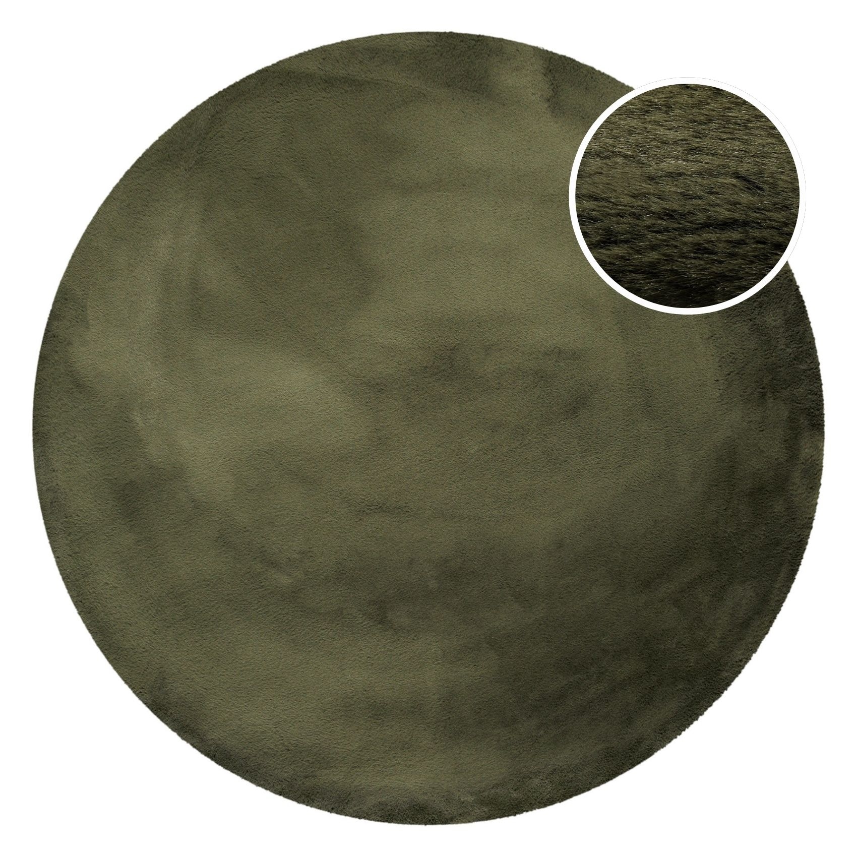 Esprit Hochflor-Teppich »Alice  ESP-4377  Kunstfell« rund 25 mm Höhe Kaninchenfell-Haptik, besonders weich und dicht, für alle Räume