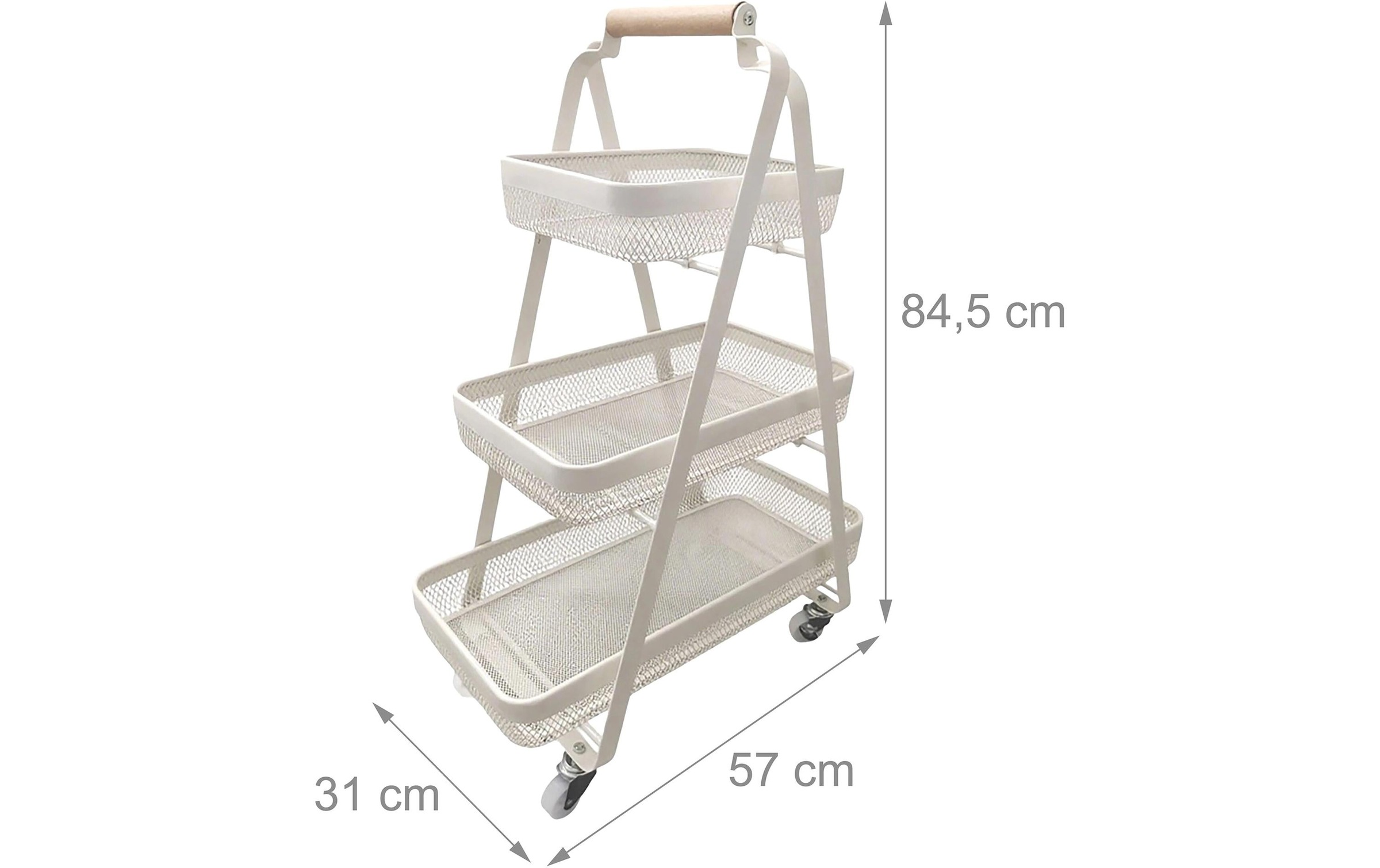 relaxdays Chariot de cuisine »84.5 x 57 x 31 cm«