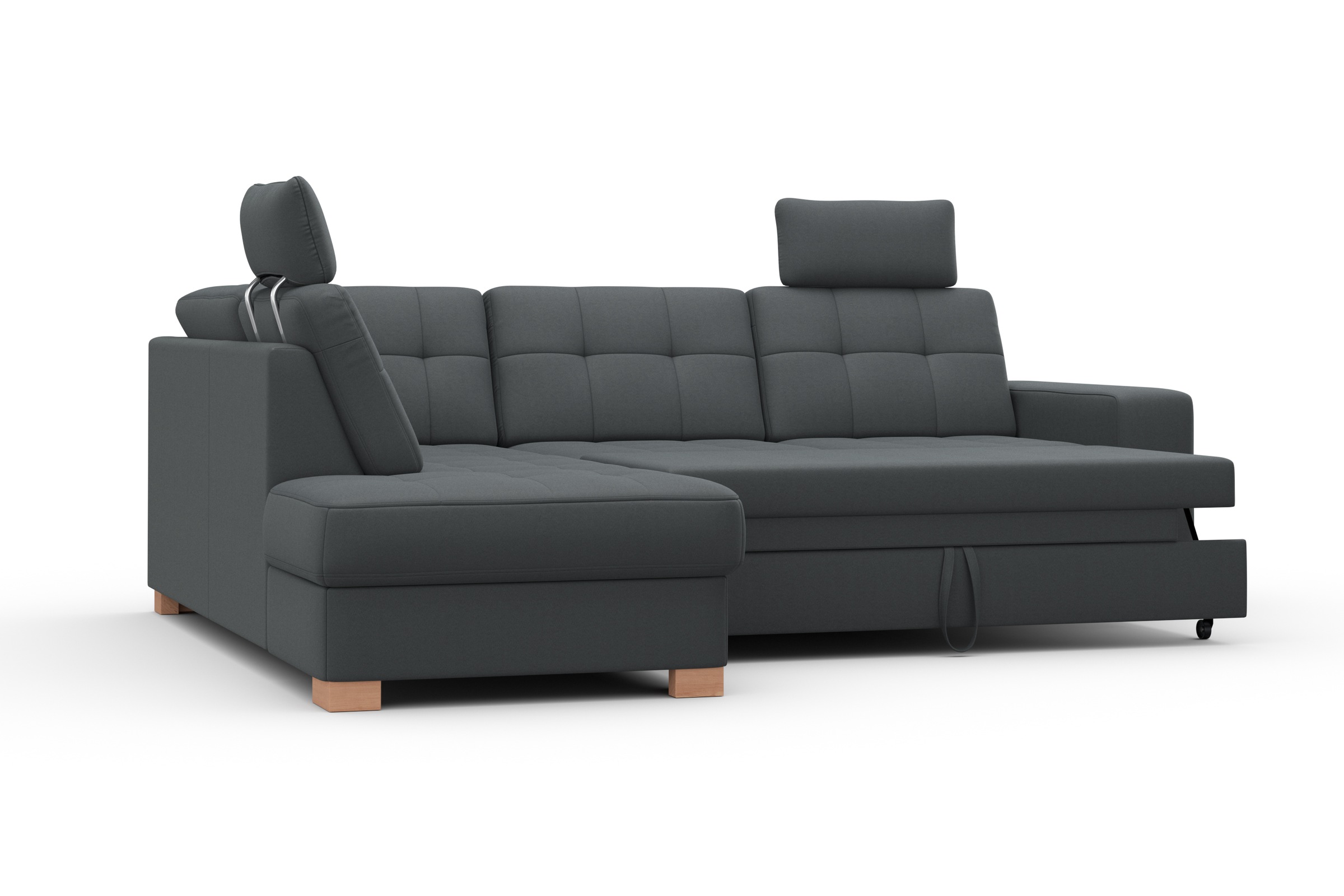 sit&more Ecksofa »Quincy L-Form«, wahlweise mit Bettfunktion und Bettkasten