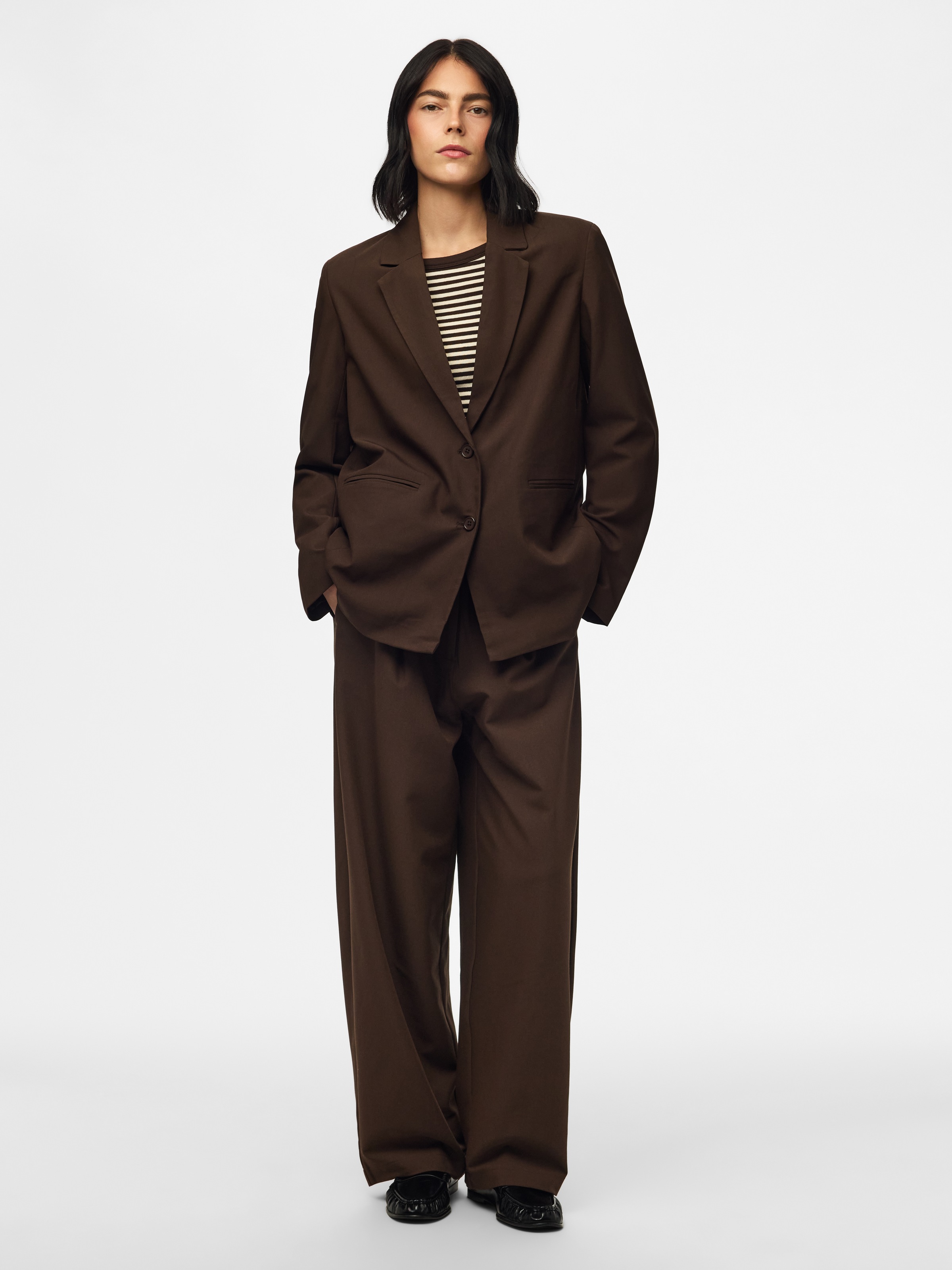 pieces Longblazer »PCBOSELLA LS LOOSE BLAZER NOOS BC« Materialmix