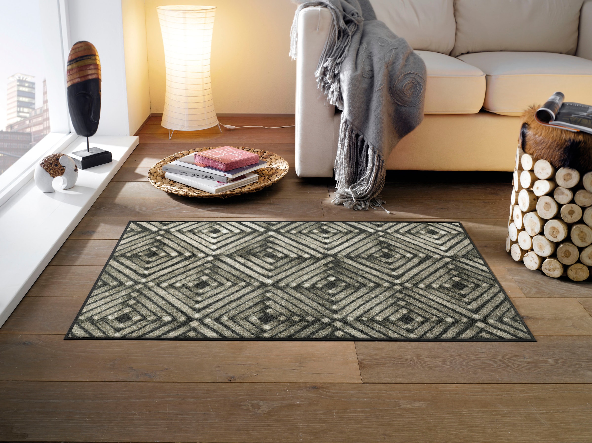 wash+dry by Kleen-Tex Teppich »Timberlink«, rechteckig