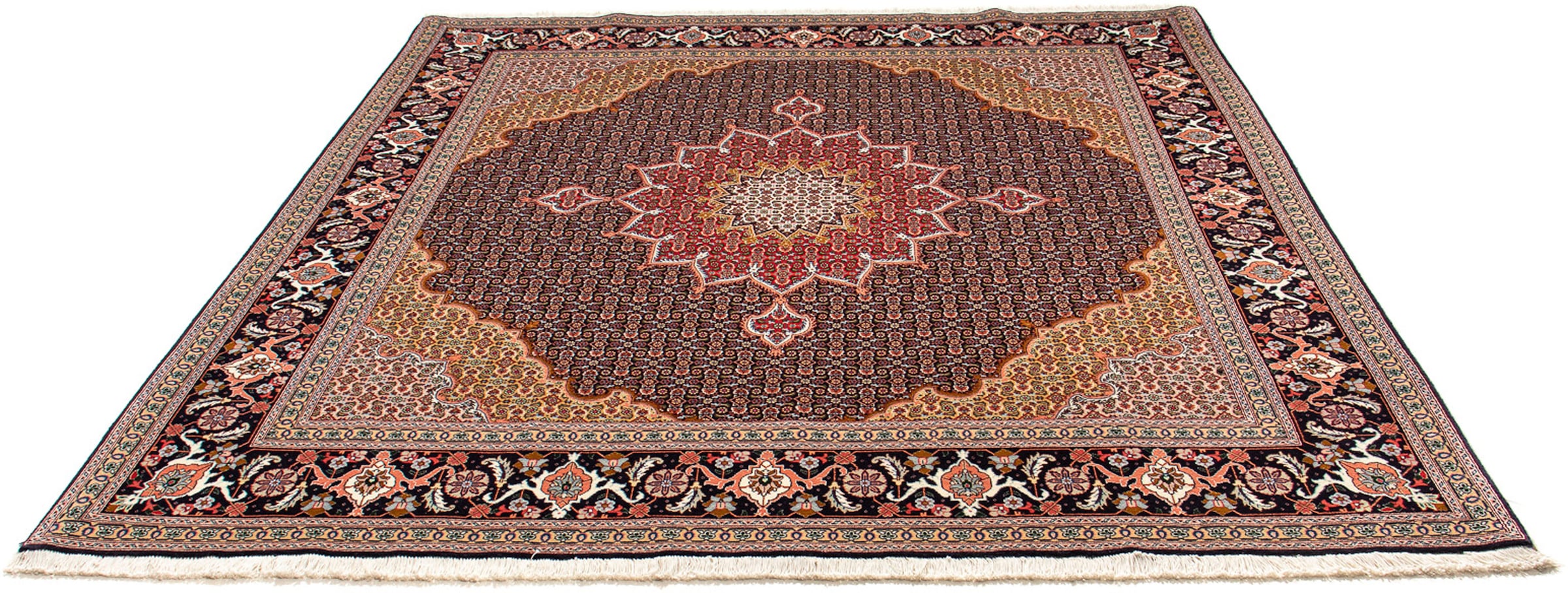 morgenland Orientteppich »Perser - Täbriz - Royal - 219 x 200 cm - dunkelblau«,... kaufen