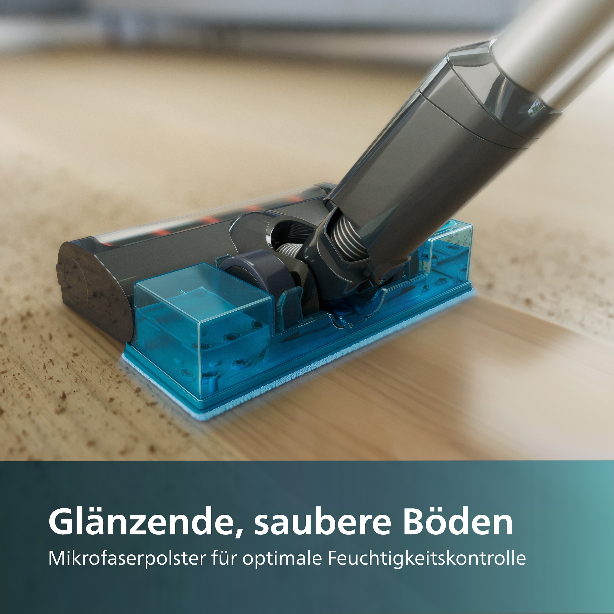 Philips Mikrofaserpad »XV1630/01 Cordless Vacuum 3000 Series«, Mikrofaser, 2,5 cm, (Packung, 2 St.), mit den kabellosen Philips Staubsaugern der 3000er Serie kompatibel