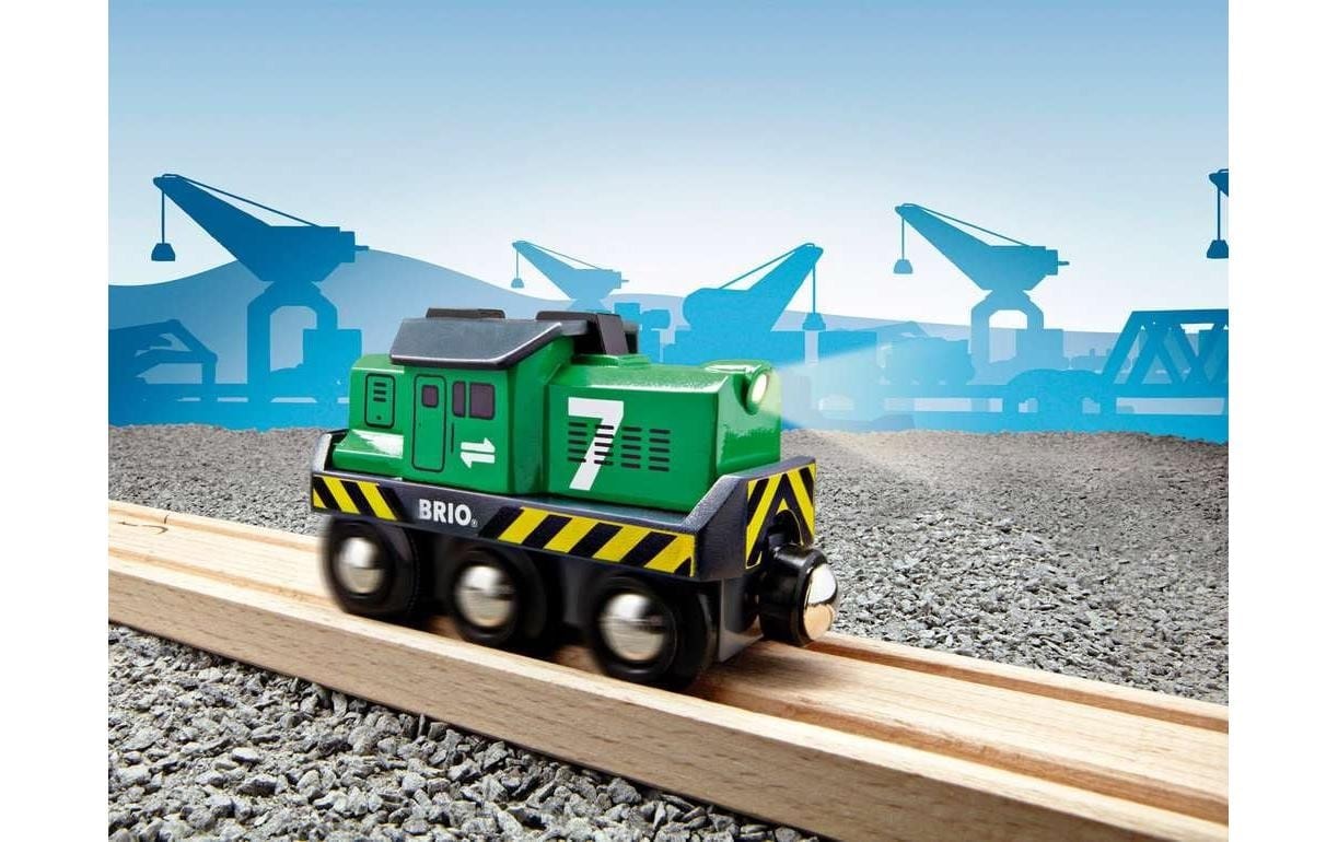 BRIO® Locomotive de train jouet »BRIO Batterie-Frachtlok«