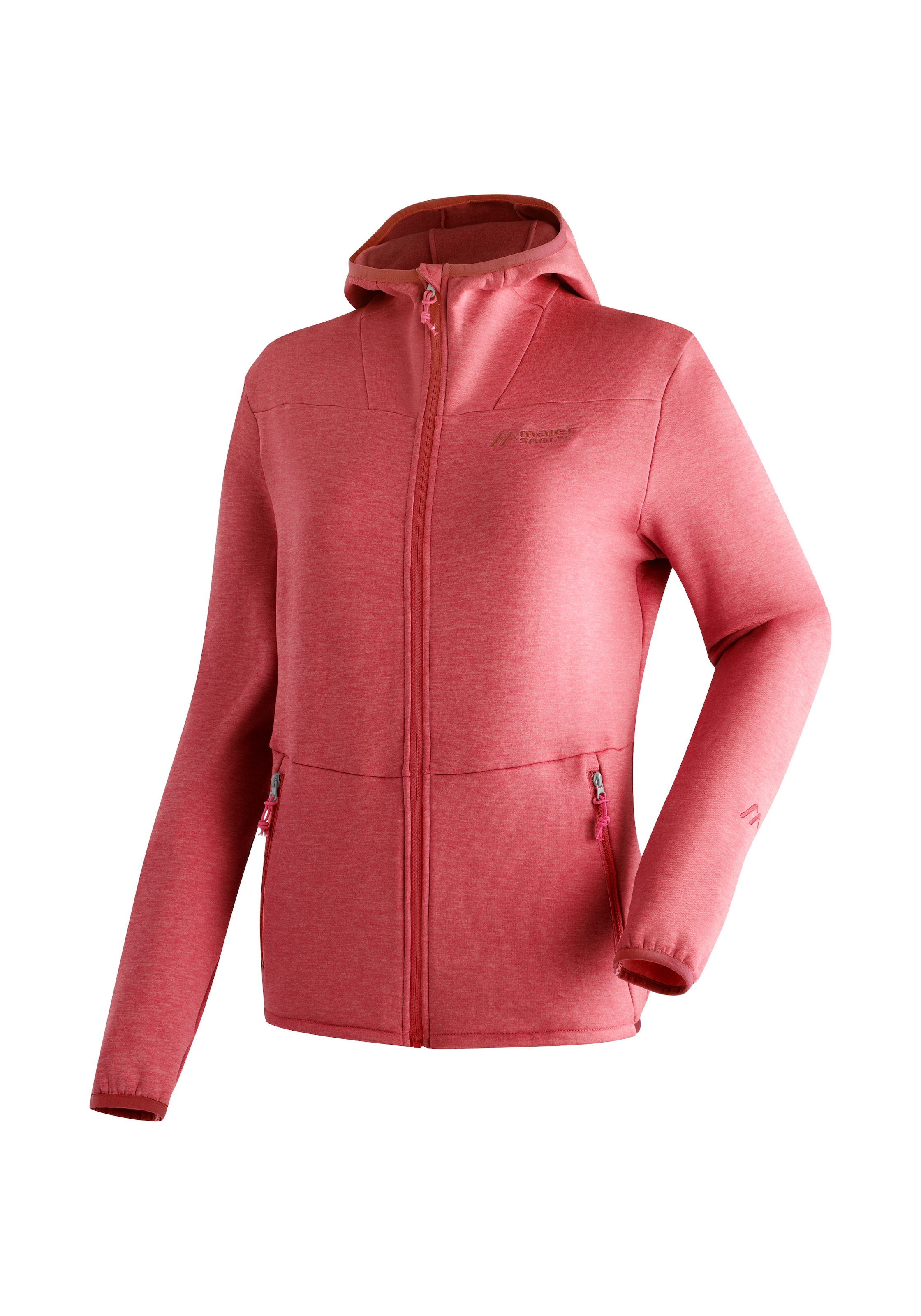 Maier Sports Fleecejacke »Fave W«, Damen Fleece mit verstellbarer Kapuze, atmungsaktiver Zip-Hoodie