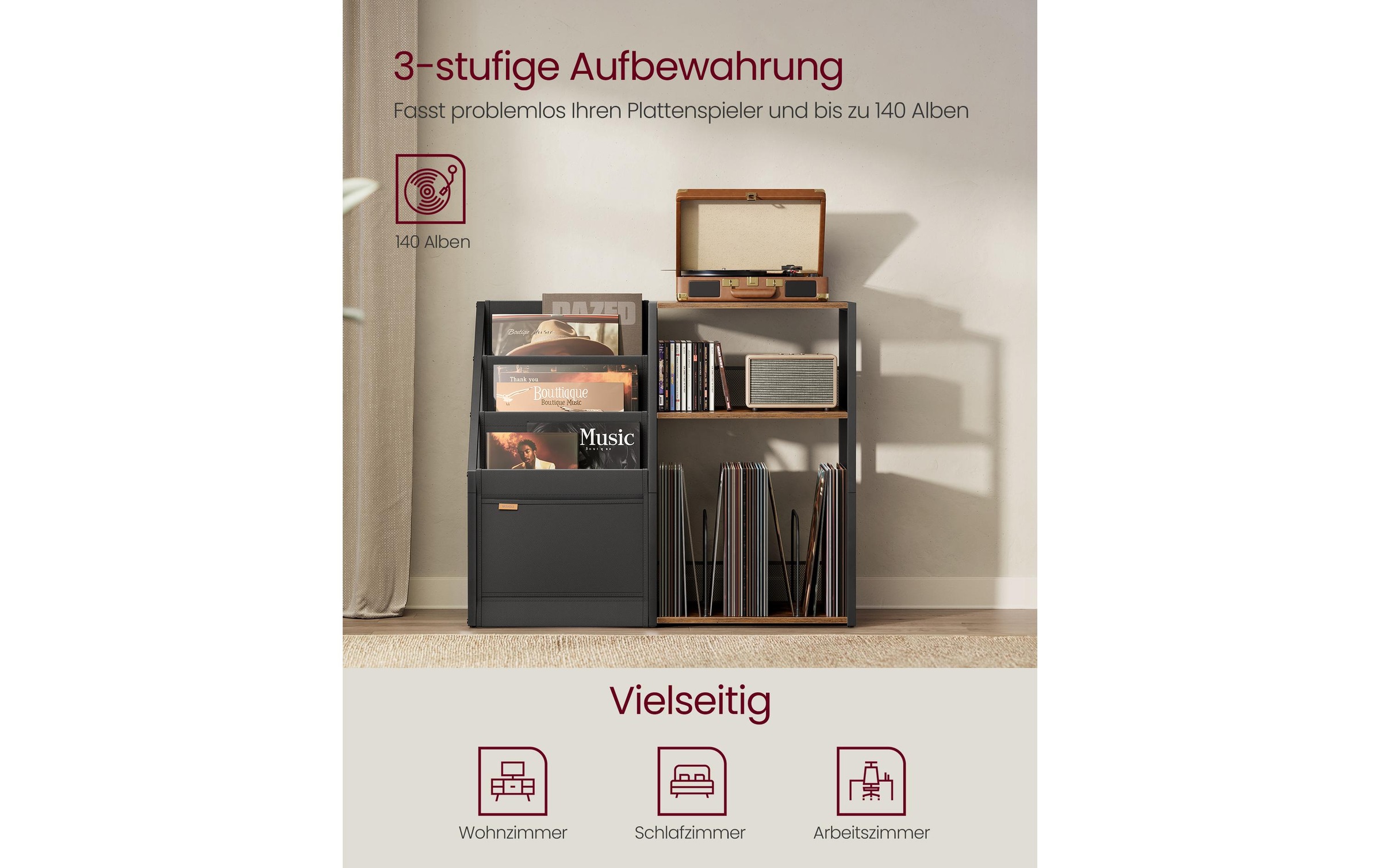 Image of VASAGLE Beistelltisch "81 x 68 cm"