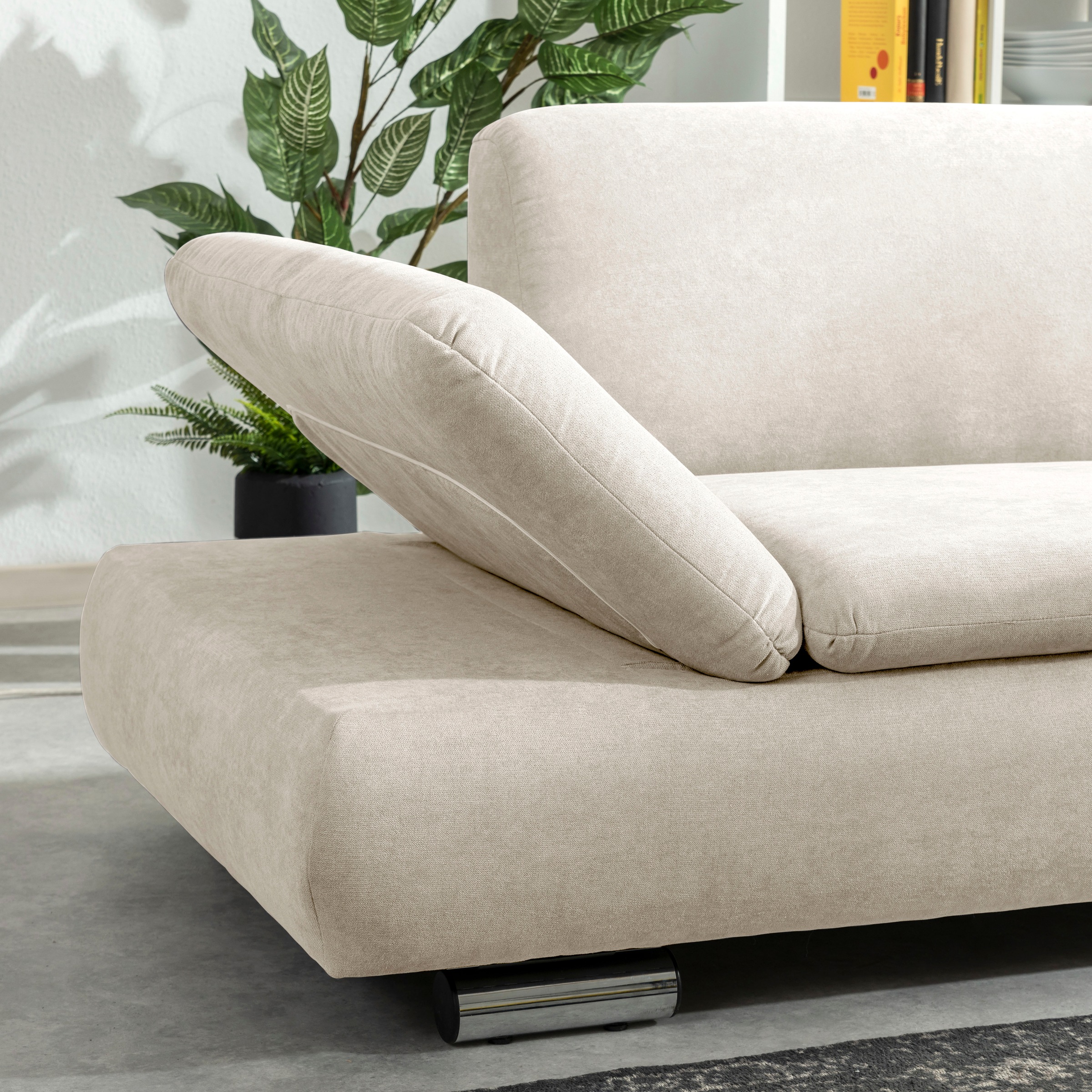 Max Winzer® Ecksofa »Toulouse modern und bequem, aktuelles Design, hoher Sitzkomfort«, mit klappbaren Armlehnen, Breite 271 cm