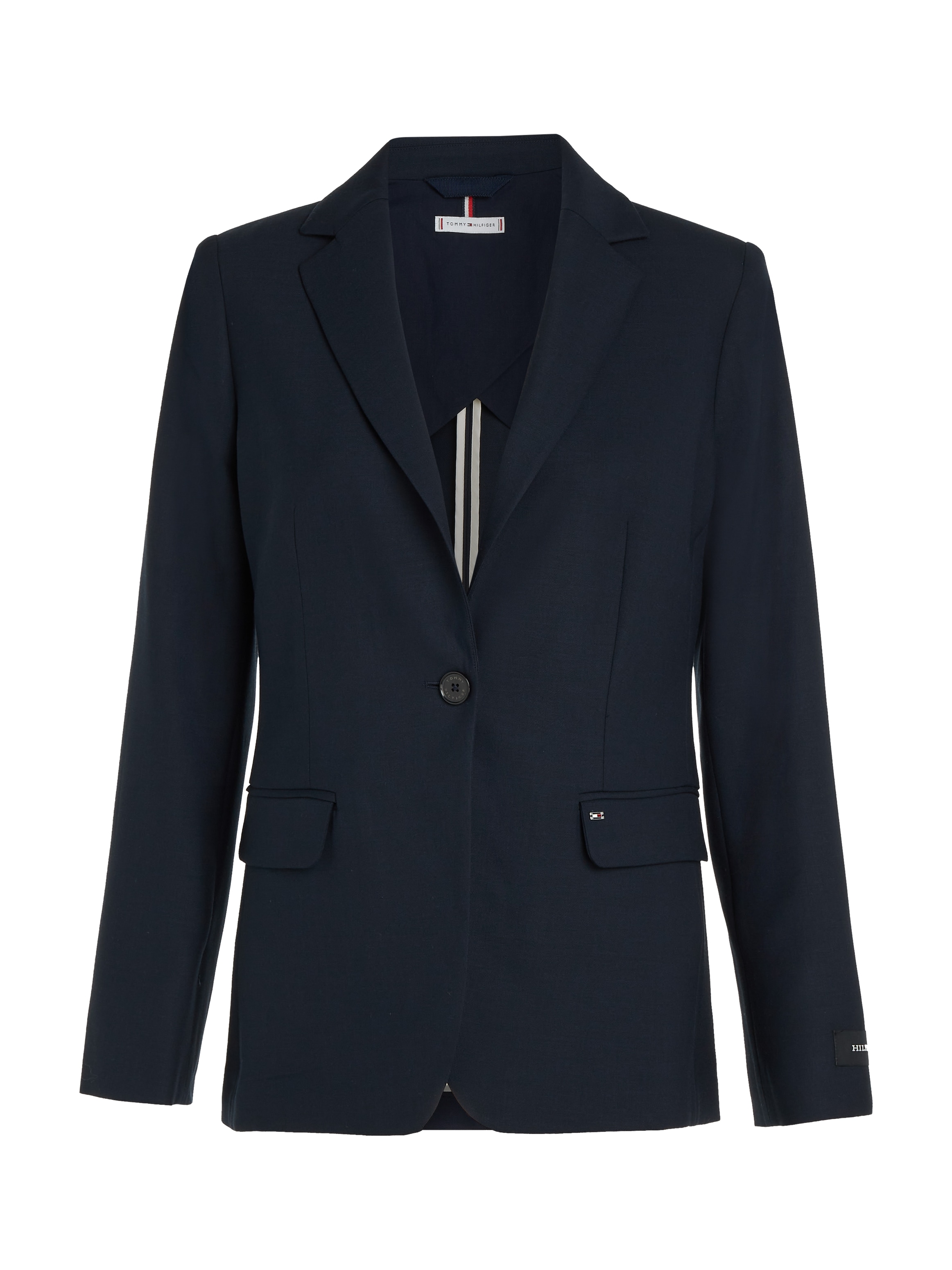 Tommy Hilfiger Kurzblazer »REGULAR SB BLAZER«, mit Logostickerei