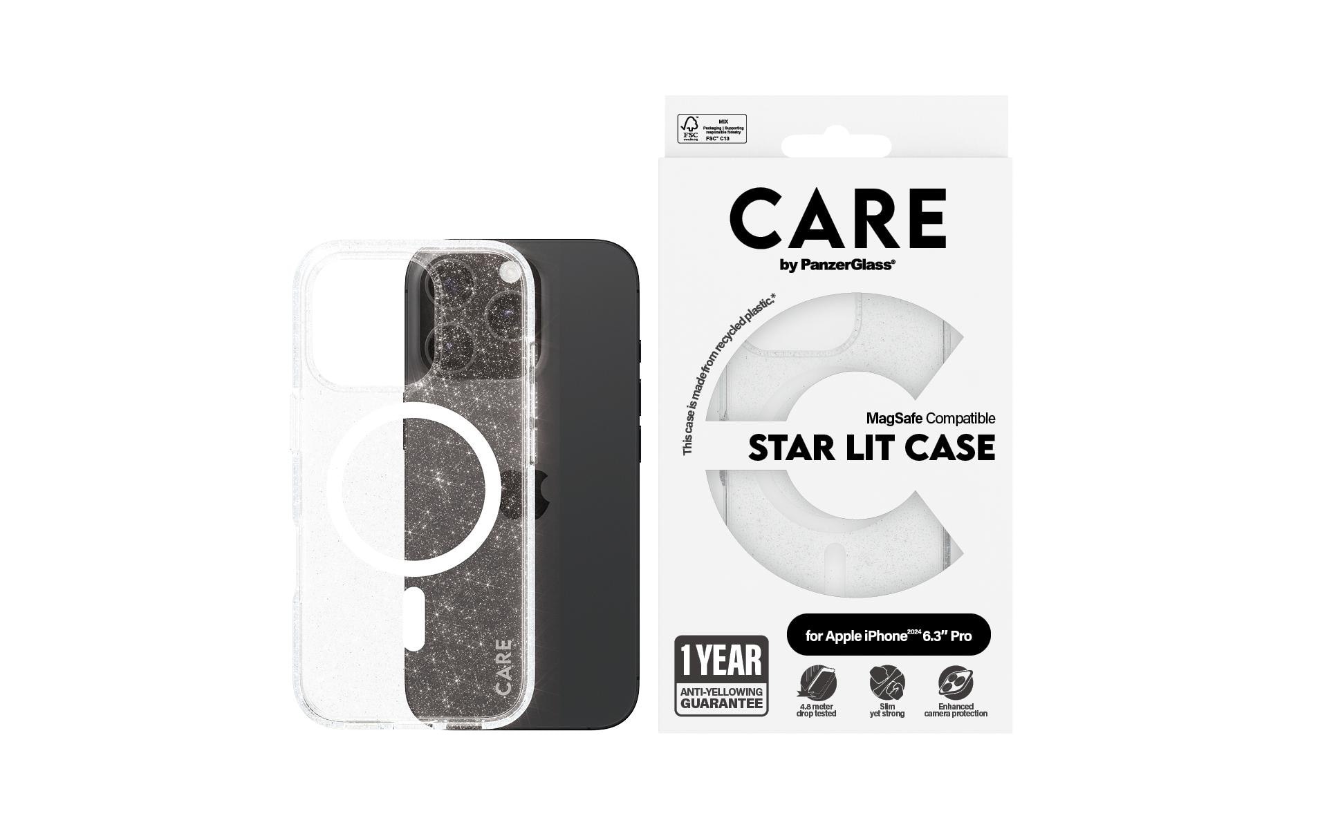 CARE by PanzerGlass Backcover »Flagship Star Lit iPhone 16 Pro«, iPhone 16 Pro