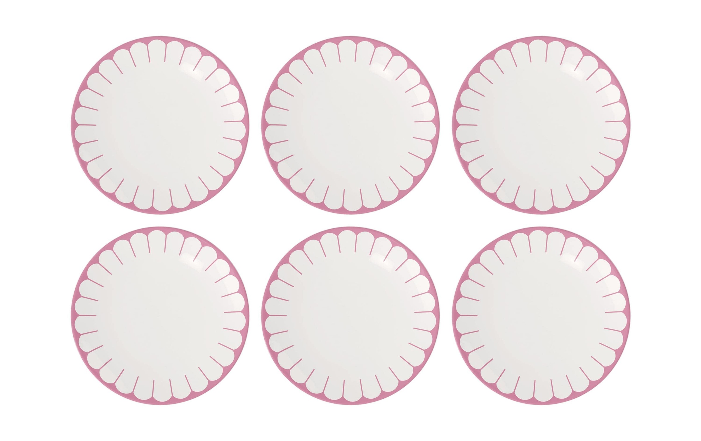 Image of Villeroy & Boch Speiseteller "Villeroy & Boch Speiseteller Fleur 6 Stück, Rosa"