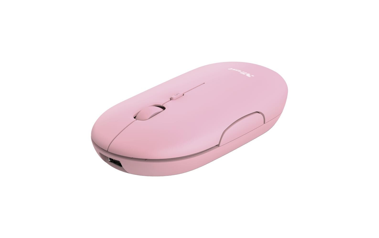 Trust Maus »Puck Rechargeable Pink«, Bluetooth-kabelgebunden