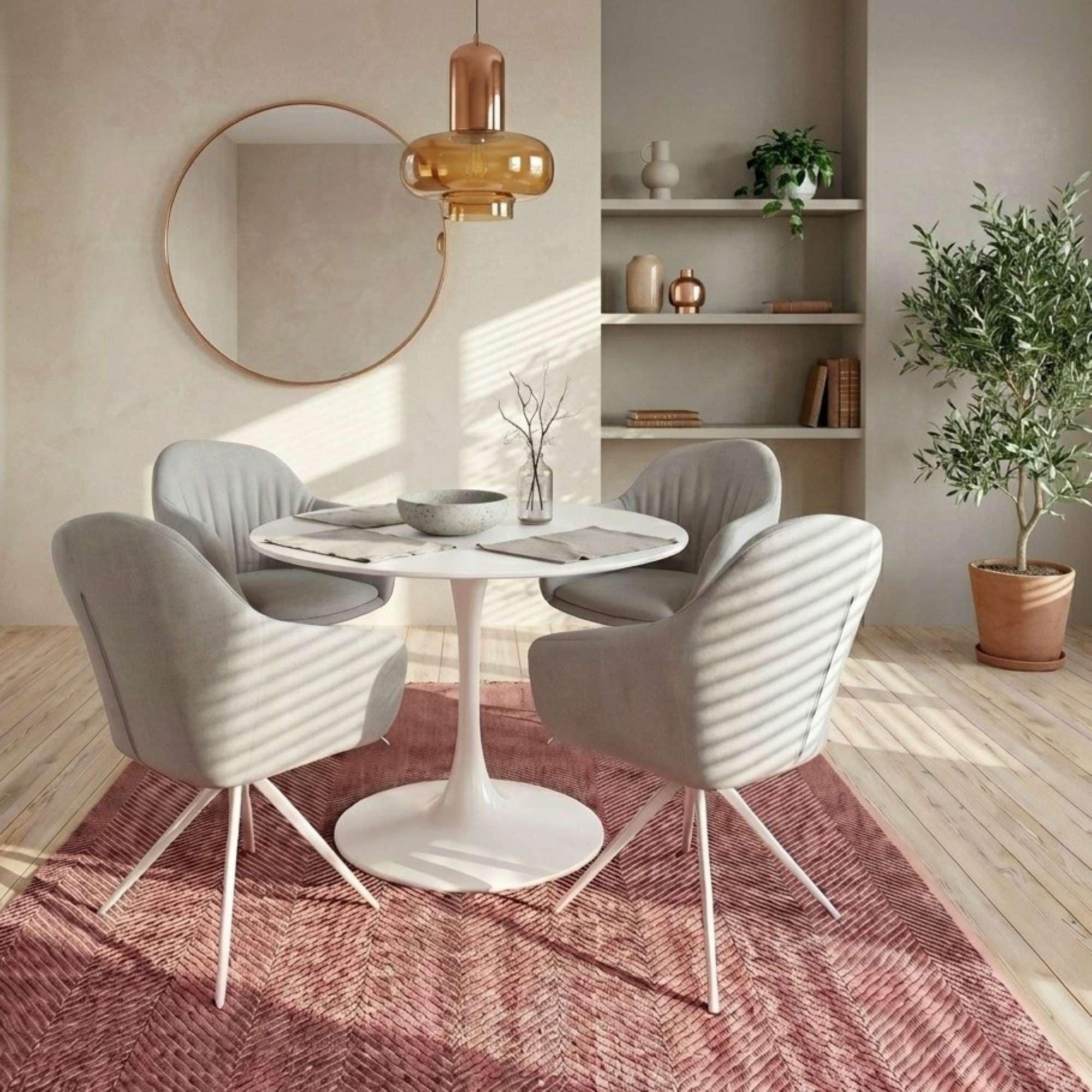 GOODproduct Esszimmerstuhl »Avisio« () 2 Stk.Gepolsterte Rückenlehne, Armlehne und Sitzfläche, Sitzhöhe 50 cm