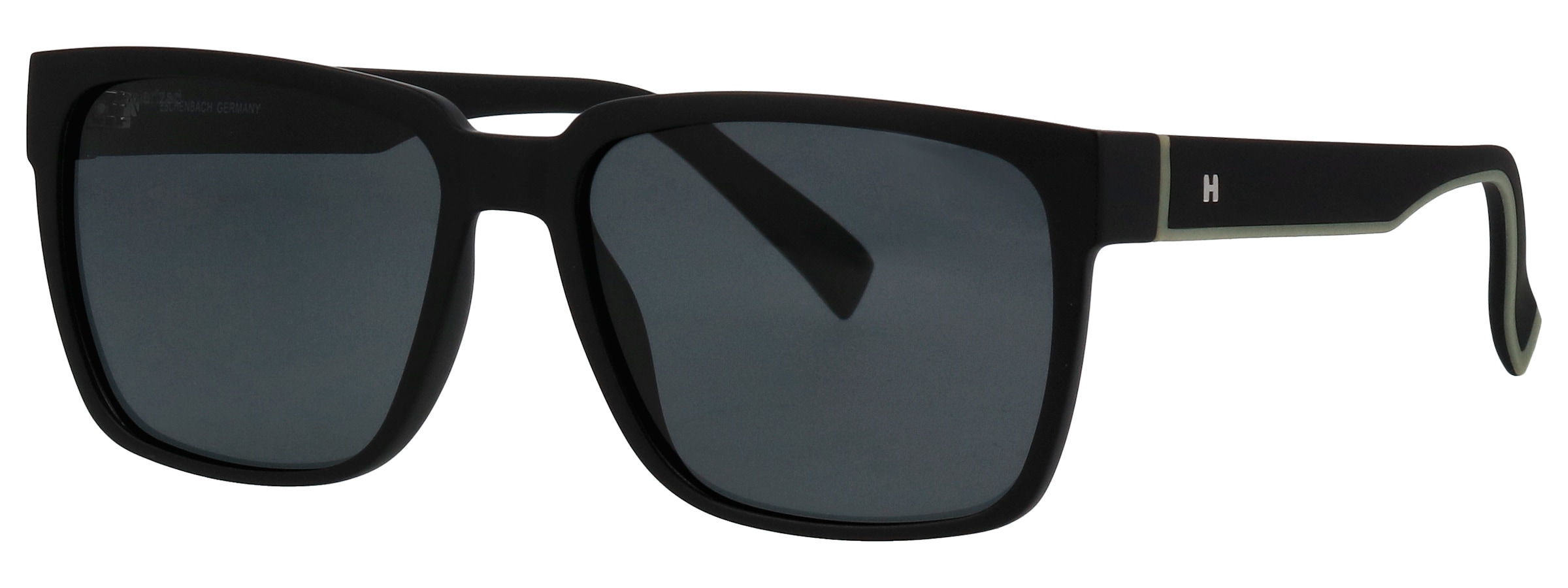 Image of HUMPHREY´S eyewear Retrosonnenbrille Rechteckig, Vollrand, einfarbig getönt, schwarze Fassung