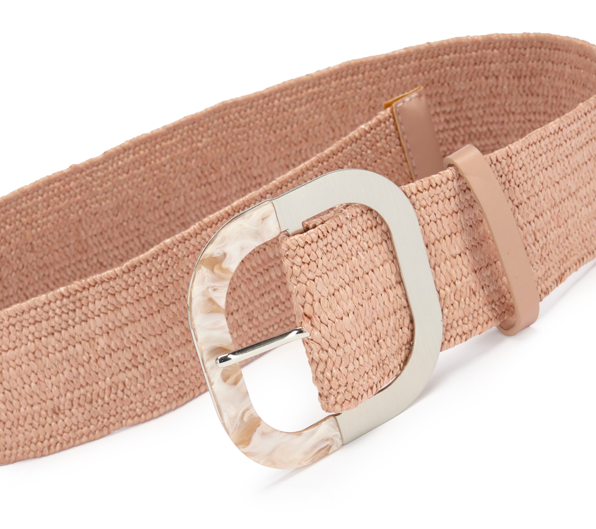 LASCANA Ceinture de taille »Stretchgürtel, Schmuckgürtel« elastischer Gürtel für Kleid & Overall, Bauchgürtel, Bast-Optik