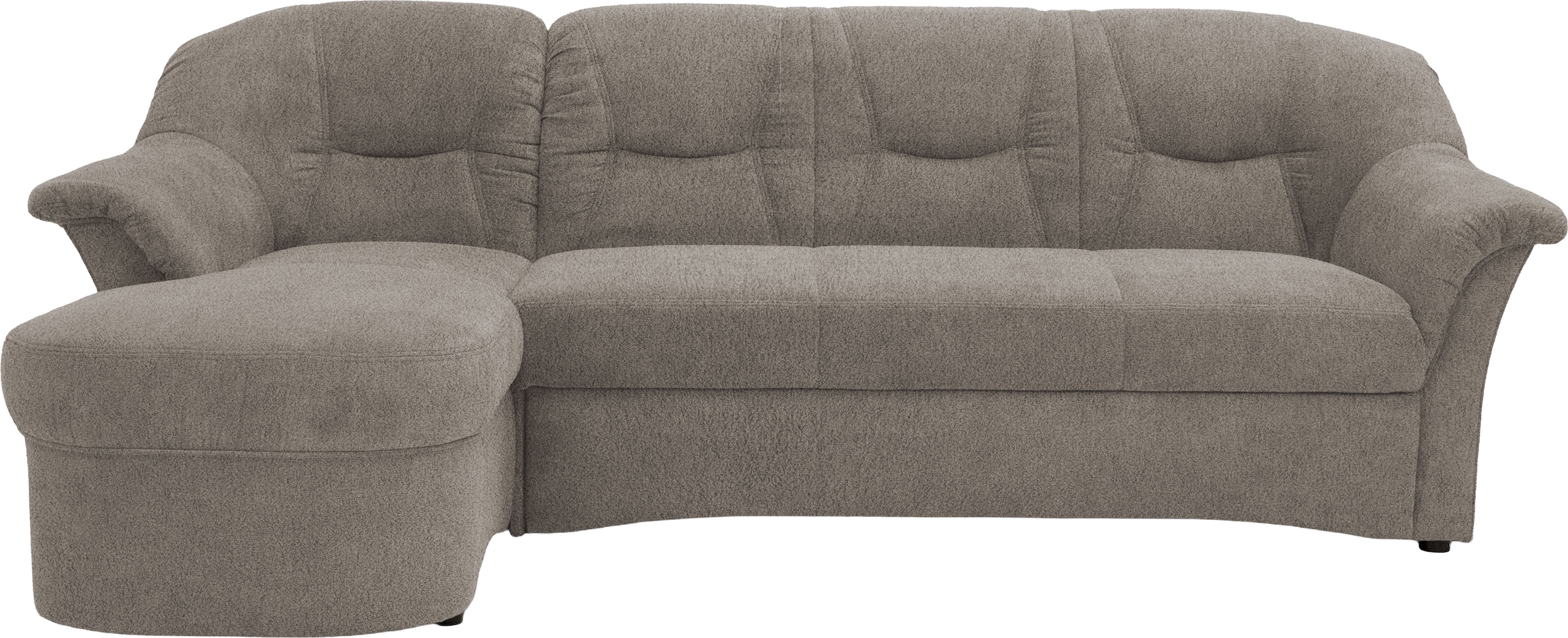 GOODproduct Ecksofa »Langelland 232 x 146 cm, auch mit Schlaffunktion, mittelfester Sitz« L-Form, mit Federkern, pflegeleichter, weicher Luxus-Microfaser