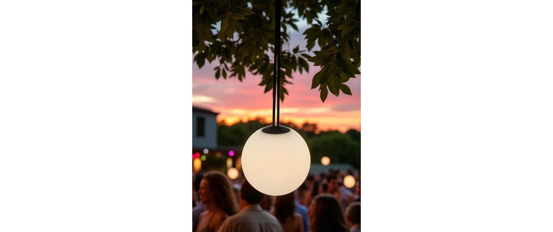   Lampe à suspendre »Dameco LED Outdoor D20 cm,3000 Kelvin, 80 lm, 4W« 1 cuis blanc chaud