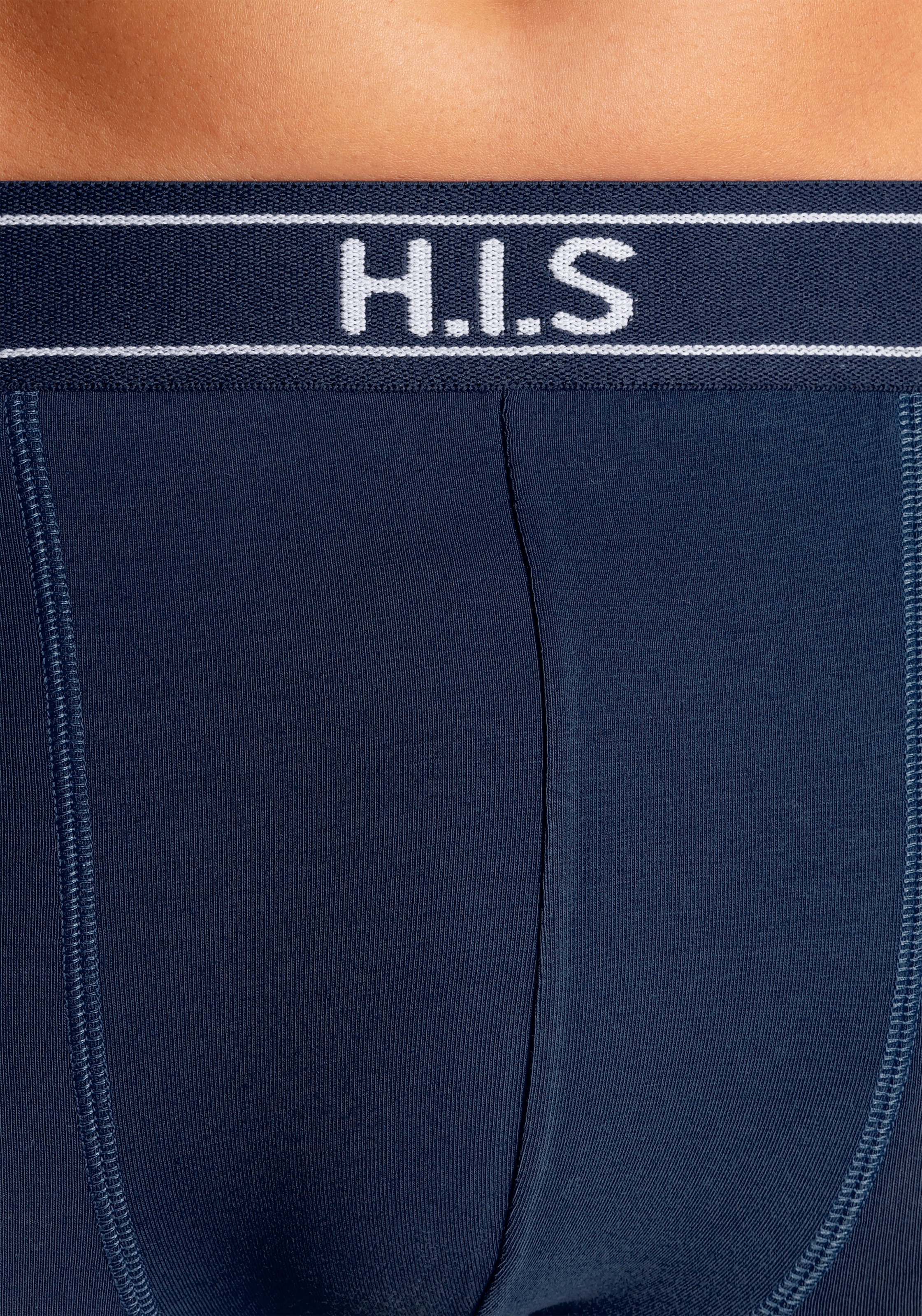 H.I.S Boxer »Boxershorts für Herren« Packung, 5 Stk. mit Steifen und Logo im Bund