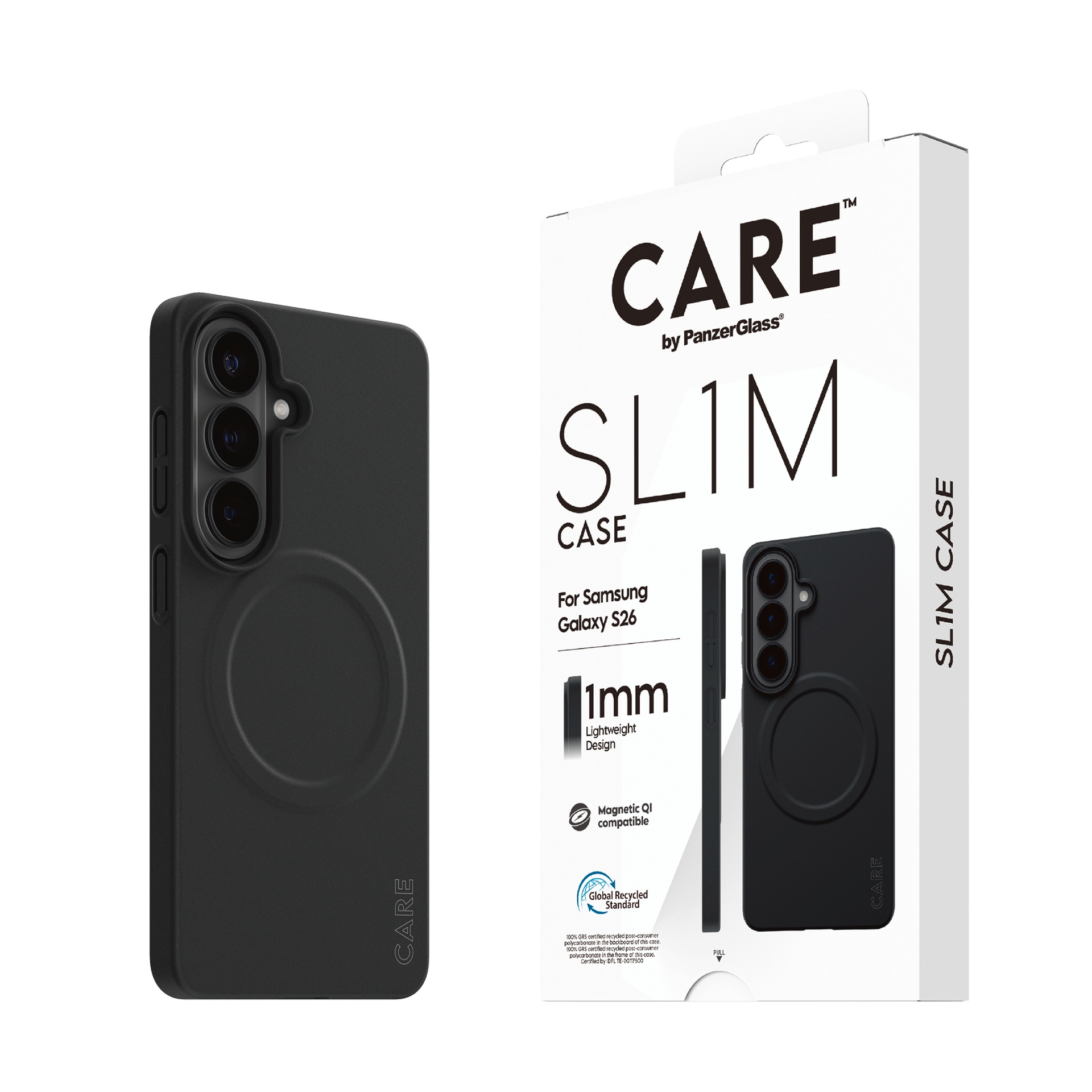 Image of CARE by PanzerGlass Handyhülle "SL1M Case für Samsung Galaxy S26" Smartphones Backcover, Schutzhülle, Handyschutzhülle, Case, Schutzcase, stossfest