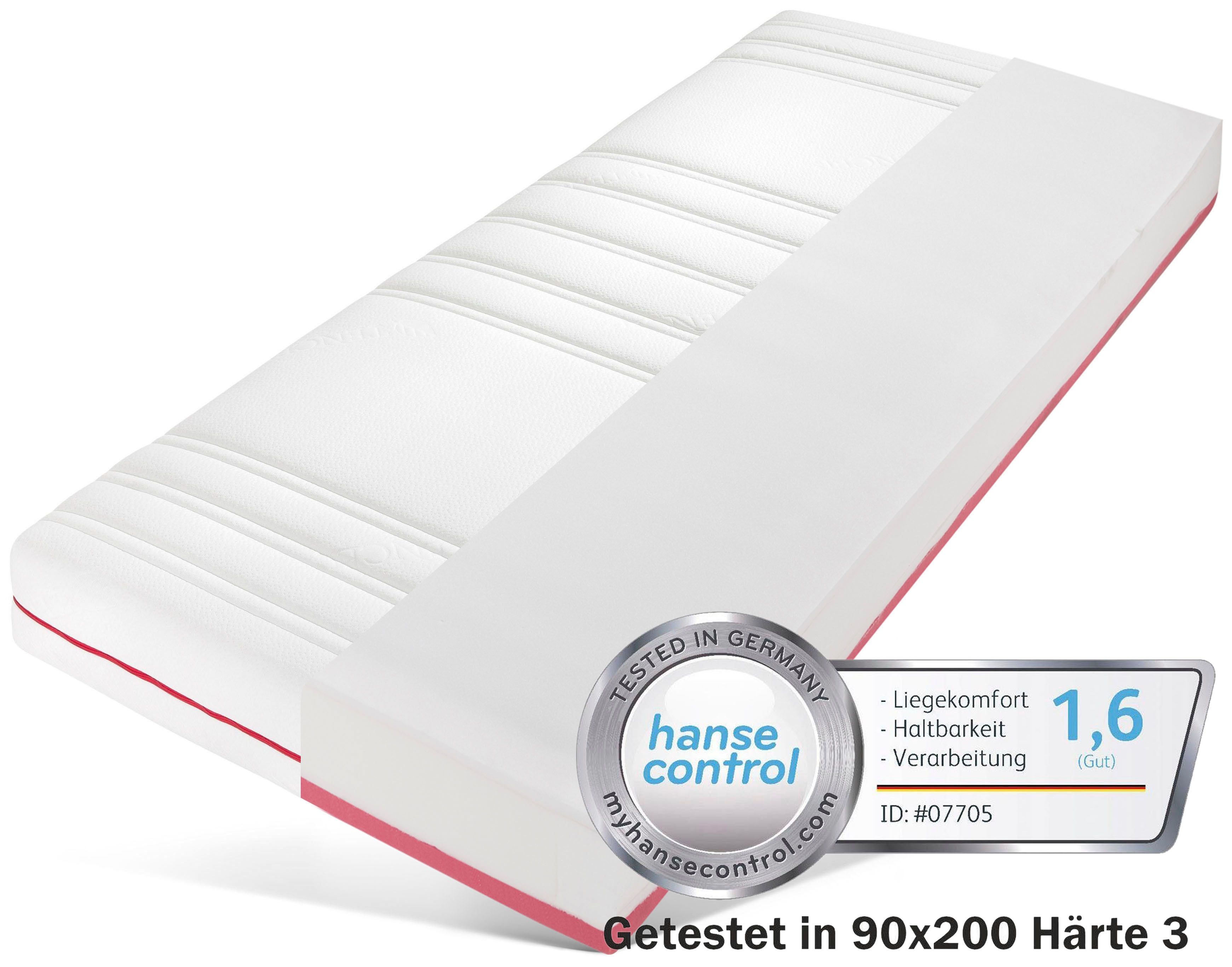 Image of BeSports Taschenfederkernmatratze »Active Flex«, 22 cm cm hoch, 480 Federn, (1 St.), bewertet mit Testnote 1,6 ("GUT")* vom deutschen Prüfinstitut "Hansecontrol" bei Ackermann Versand Schweiz