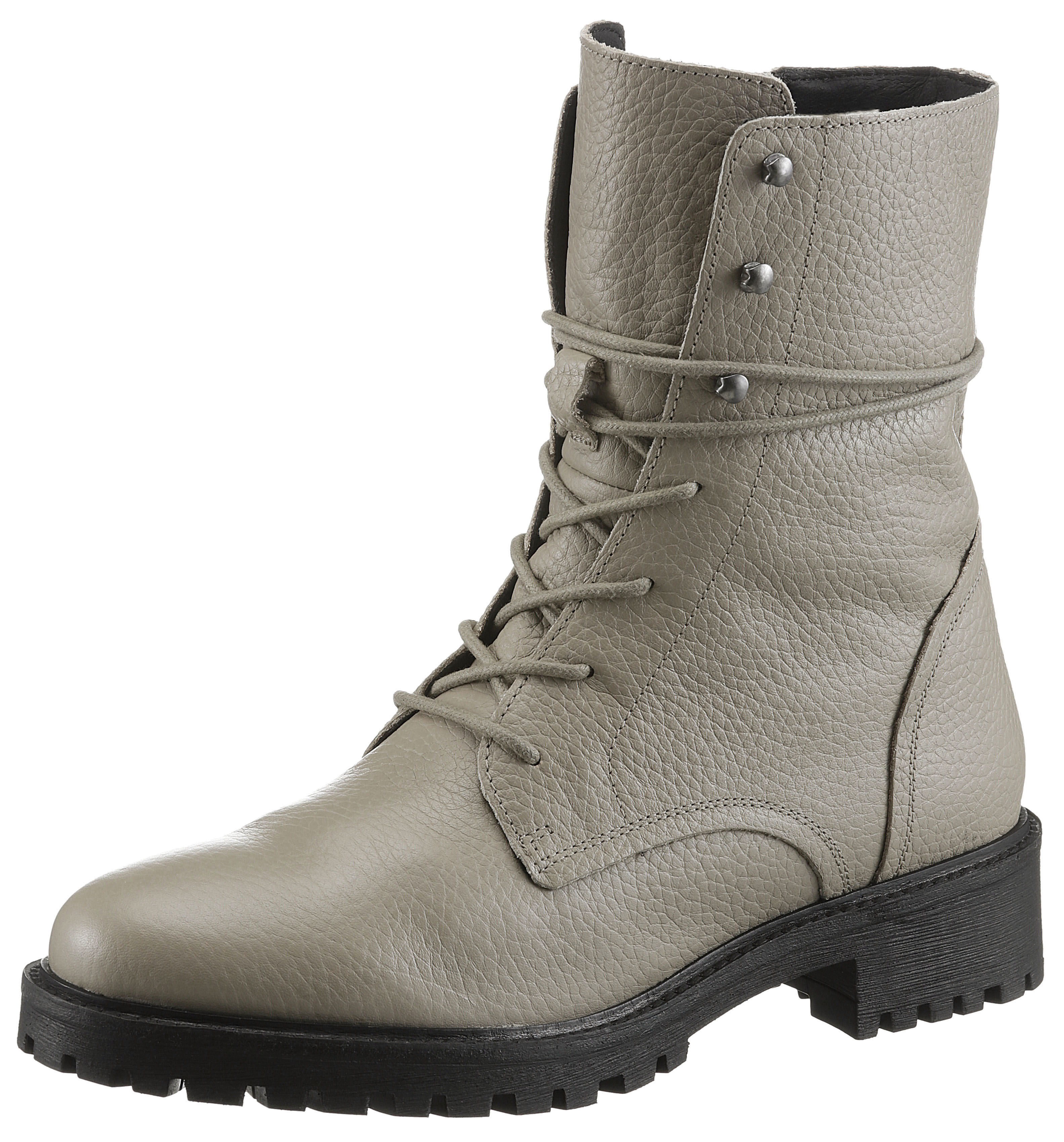 Schnürstiefelette »D HOARA«, mit Innenreissverschluss