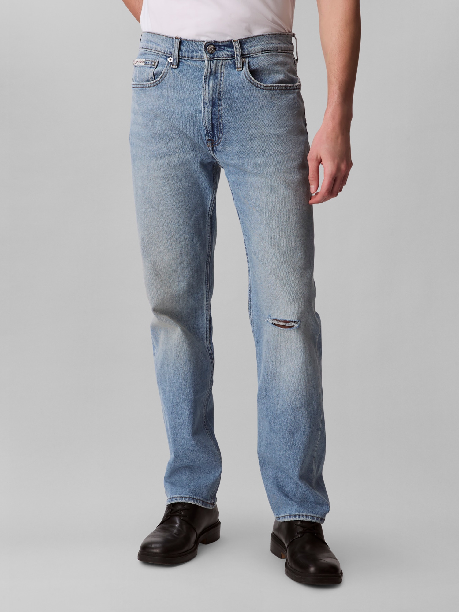 Image of Calvin Klein Straight-Jeans "STNDRD STRGHT ABNER JEAN" Mit Gürtelschlaufen