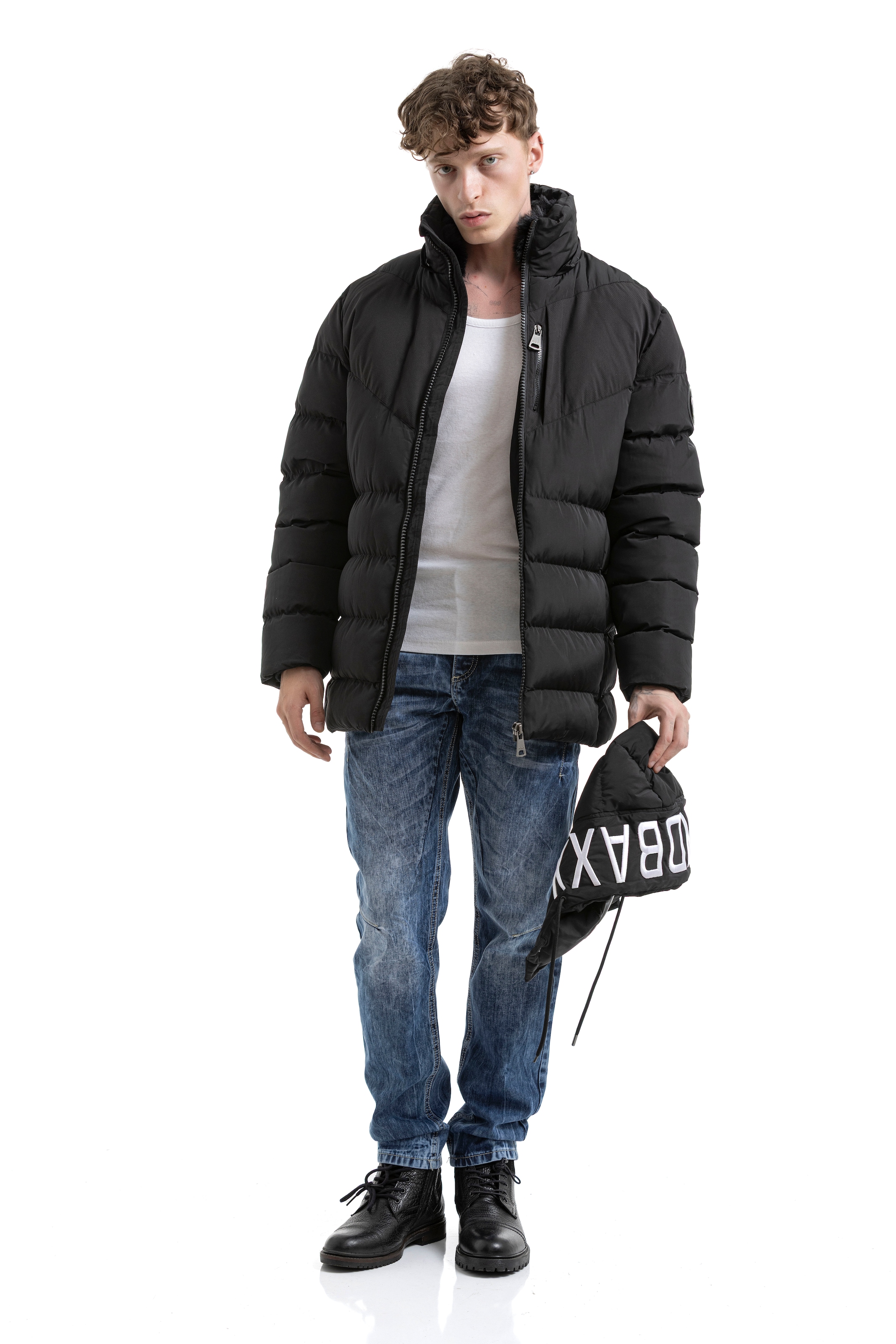 Cipo & Baxx Veste matelassée mit Kapuze