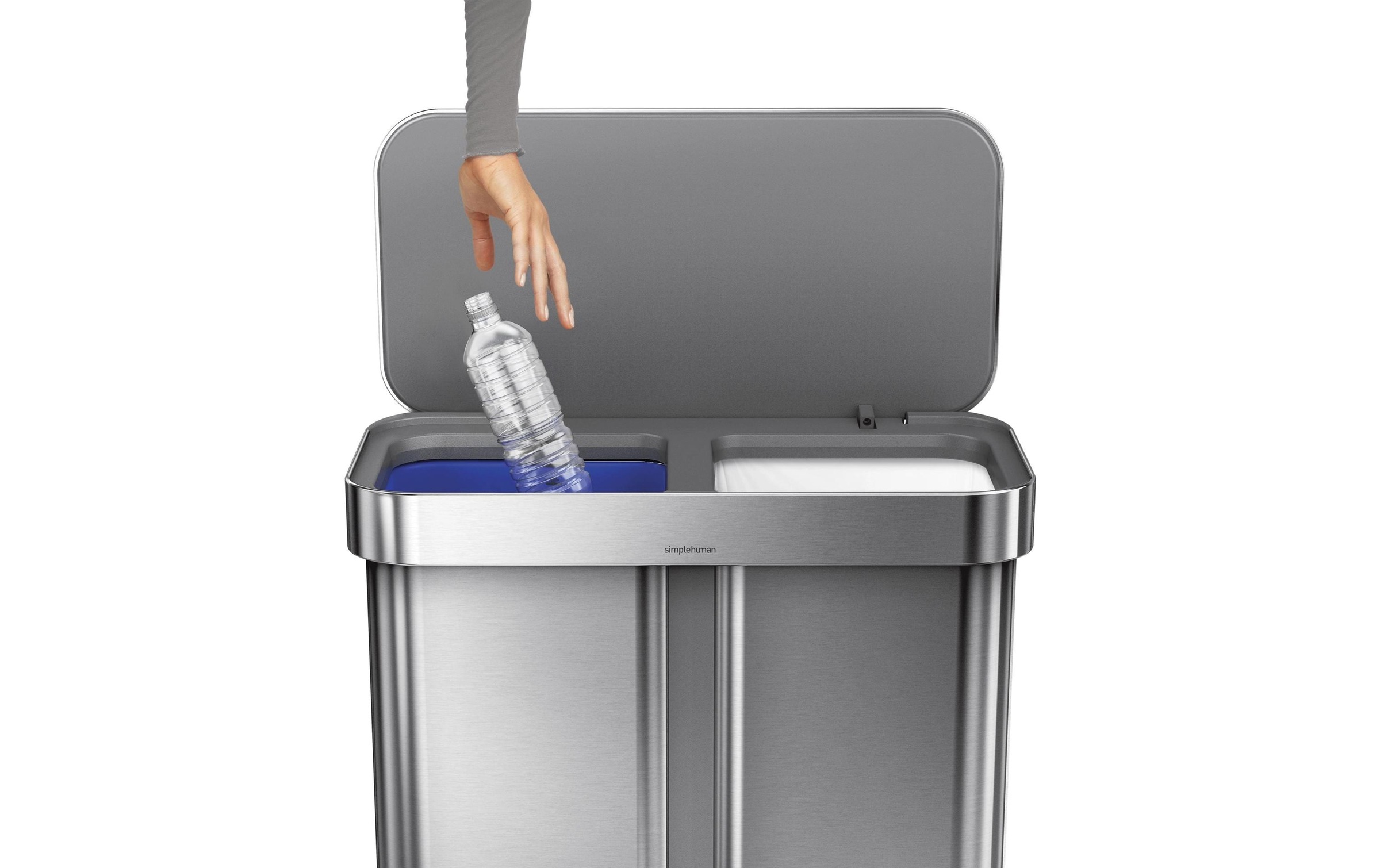 simplehuman Poubelle »Doppelkammer 58 l«