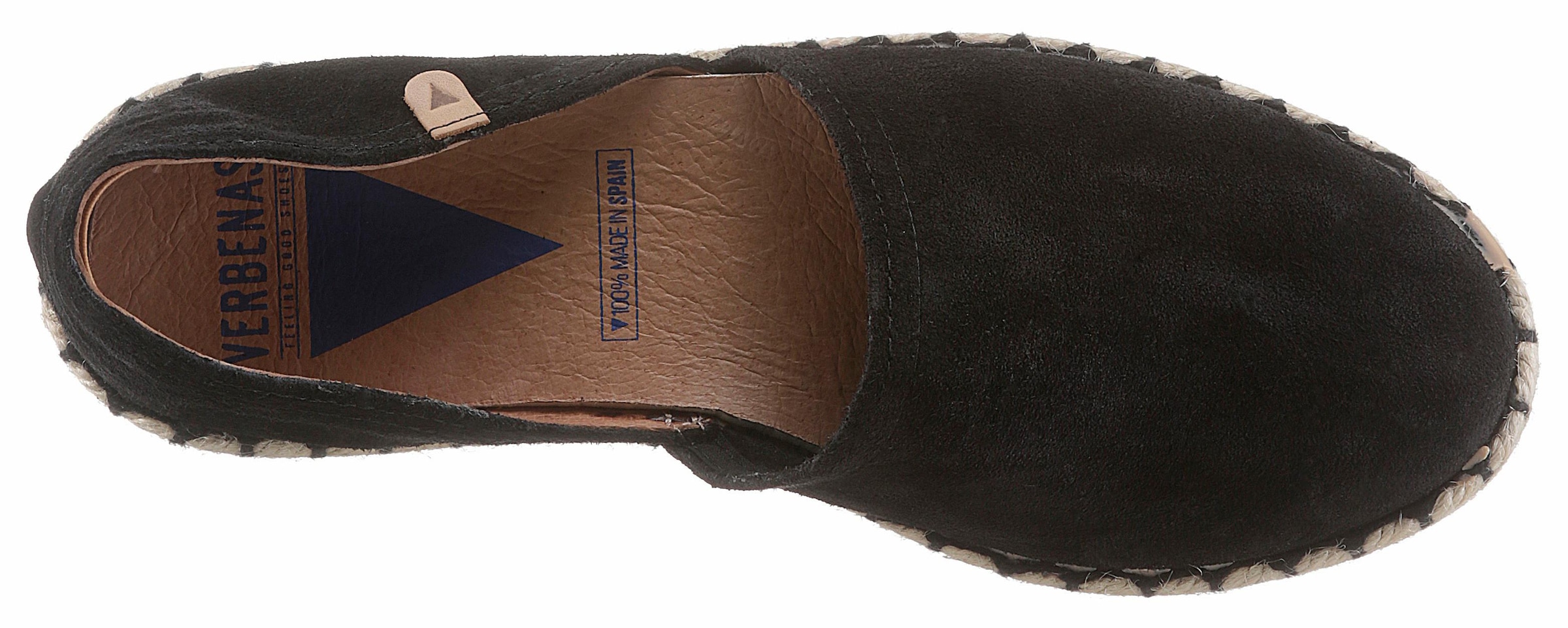 VERBENAS Espadrille »CARMEN SERRAJE«, Schlupfschuh, Sommerschuh, Loafer mit typischem Jute-Rahmen