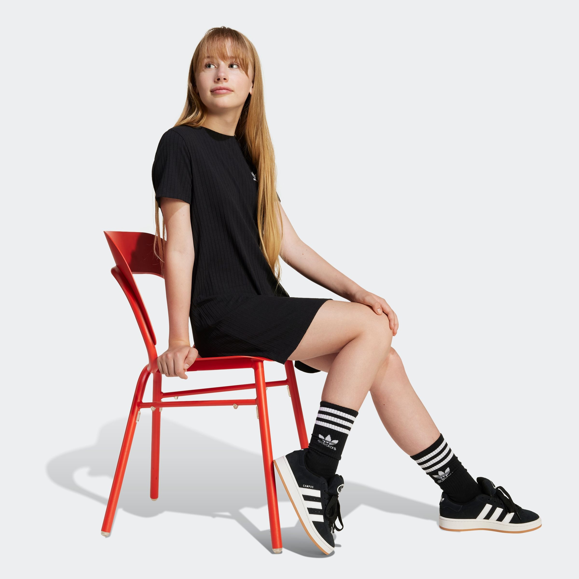adidas Originals Shirtkleid »RIB DRESS«, (1 tlg.)