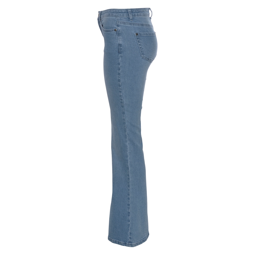 AJC High-waist-Jeans, in Flared Form im 5-Pocket-Style