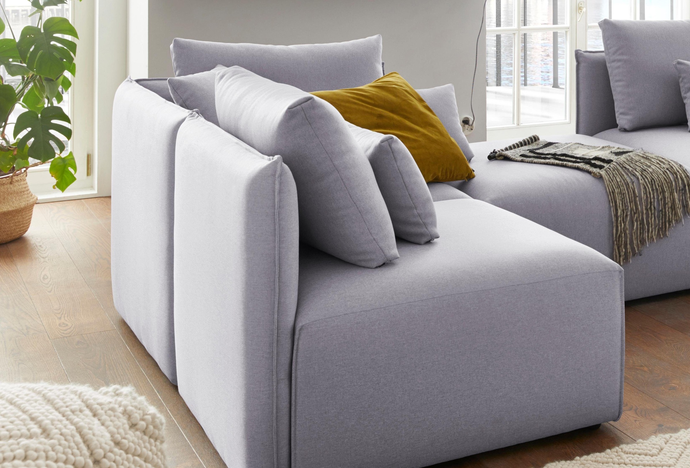 GOODproduct Sofa-Eckelement »Nöre« Modul - zum Zusammenstellen; in vielen Bezugsqualitäten und Farben