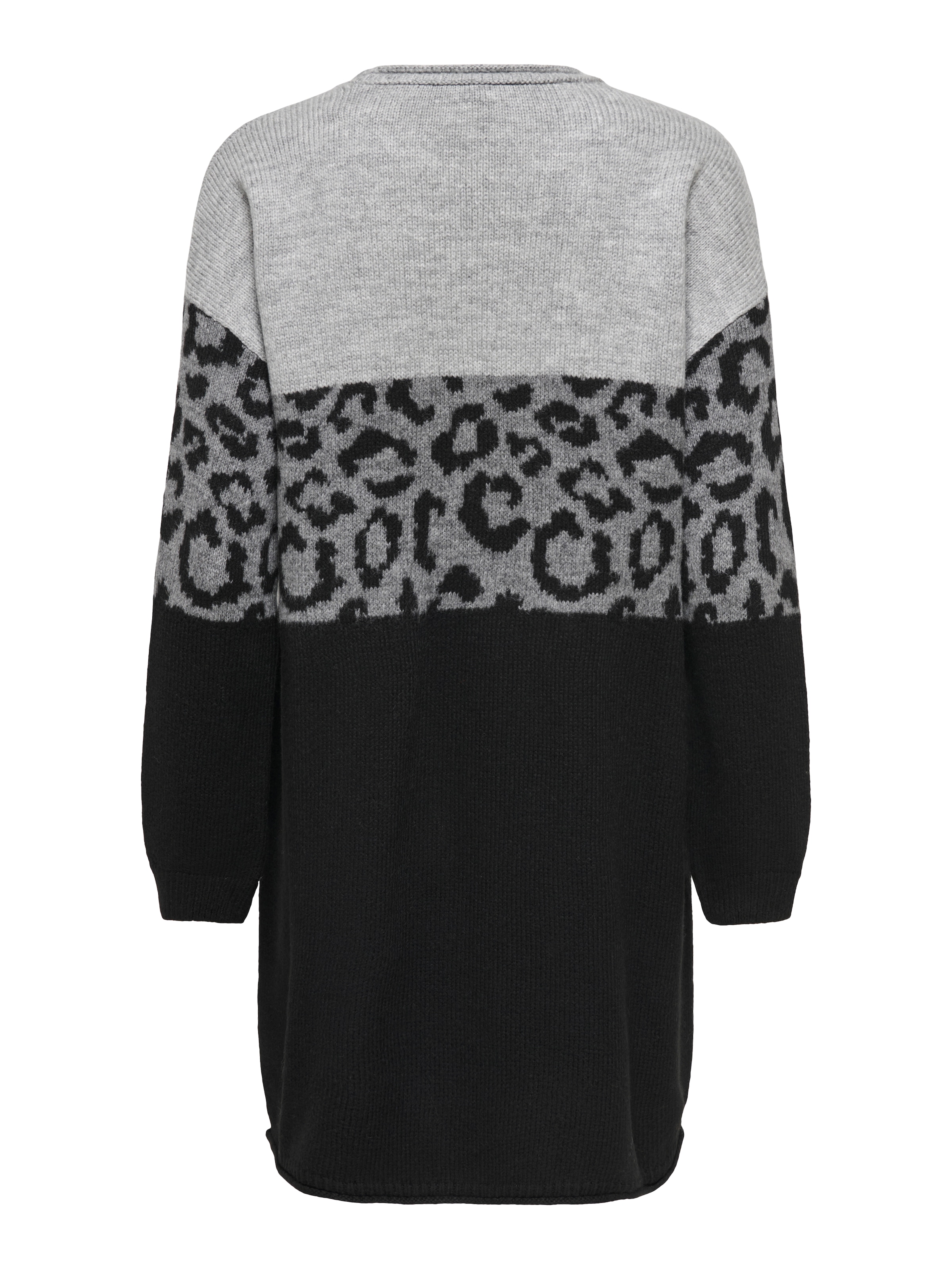 ONLY Robe en tricot »ONLJADE PATTERN LS O-NECK DRESS RP KNT« Kunstfaser, regular fit