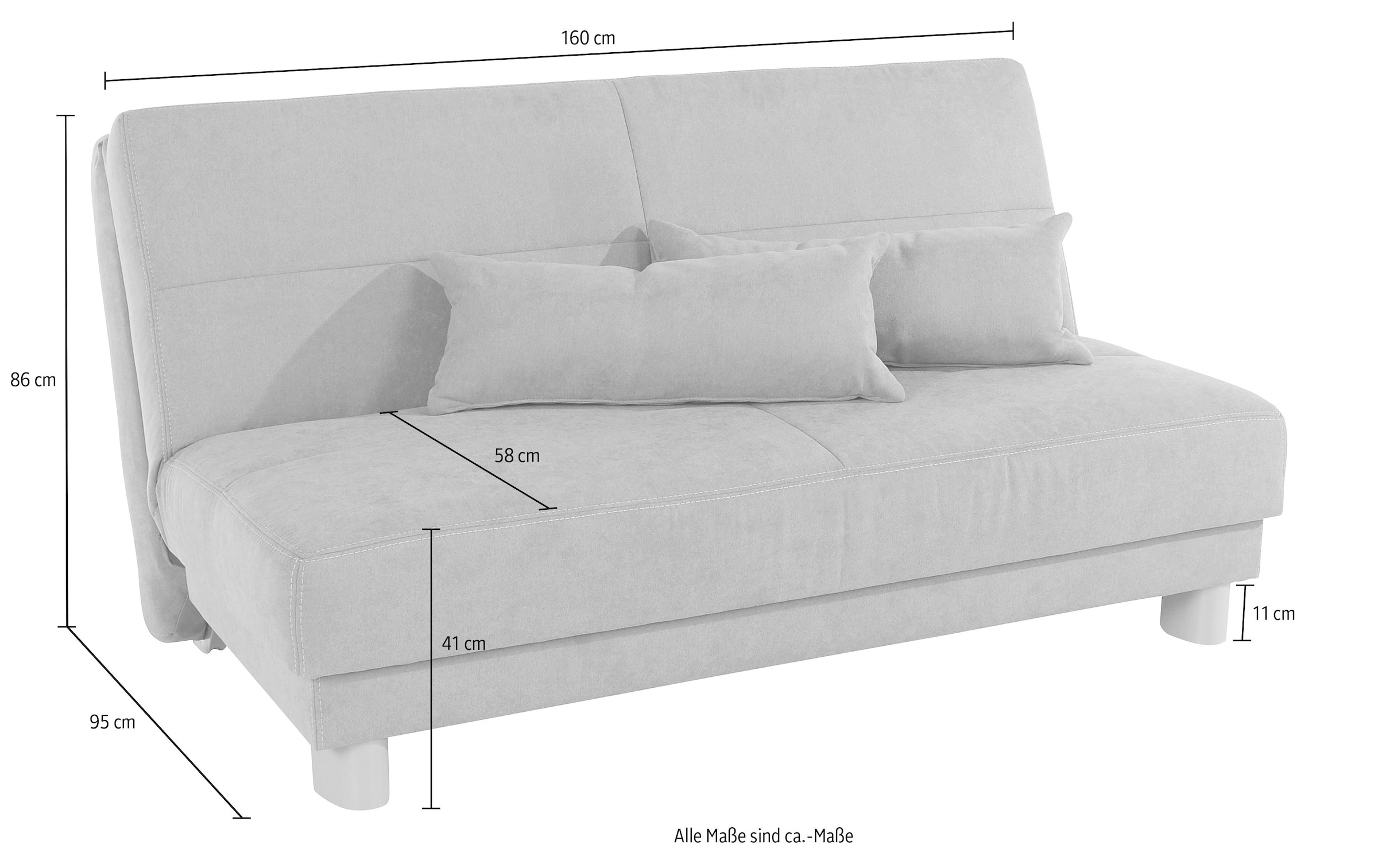 ♕ INOSIGN Schlafsofa »Gina«, Bett Sofa auf zum Handgriff einem mit vom versandkostenfrei