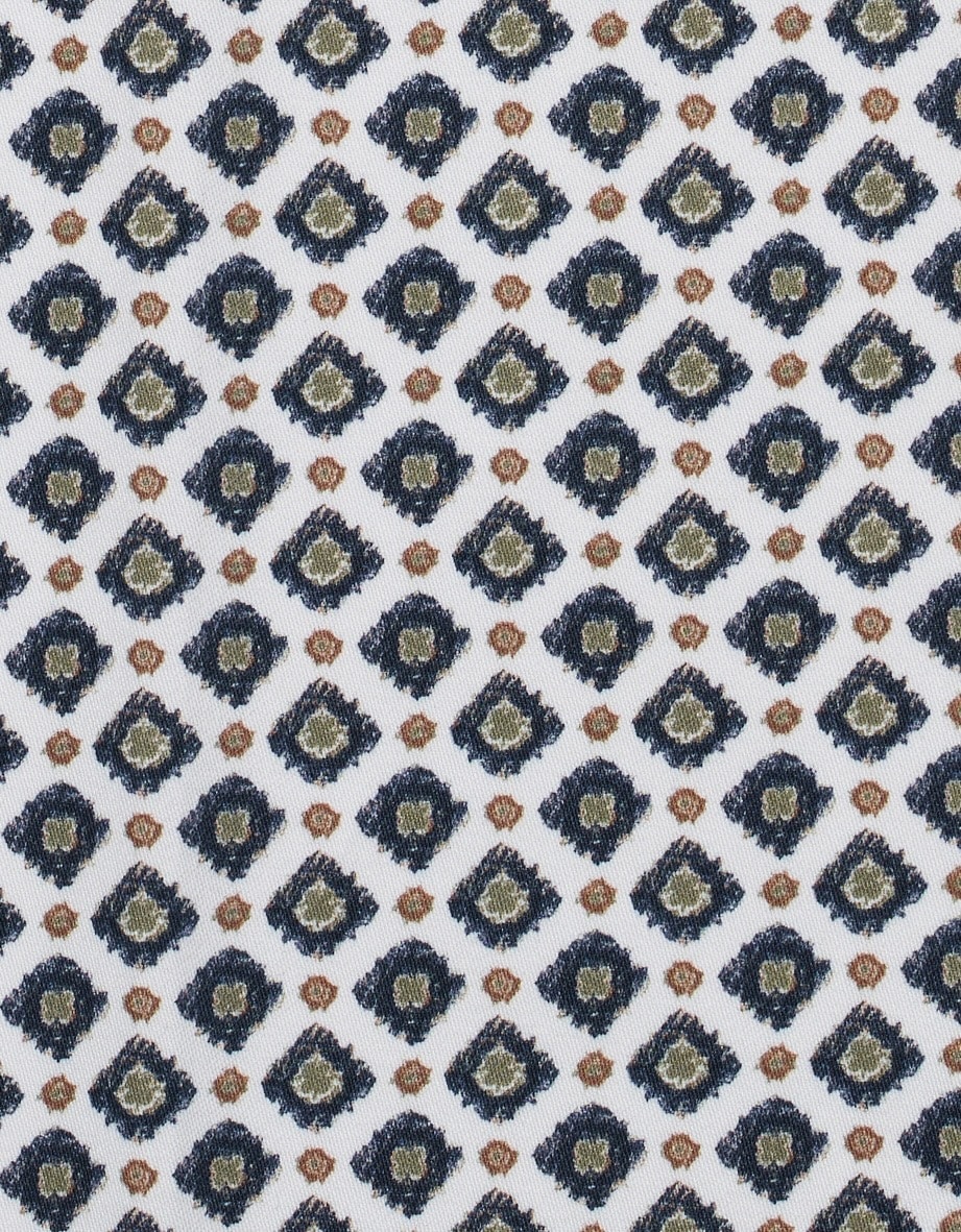 bugatti Chemise à manches longues »Modern Fit« mit Rauten-Muster und Easy-Care Funktion